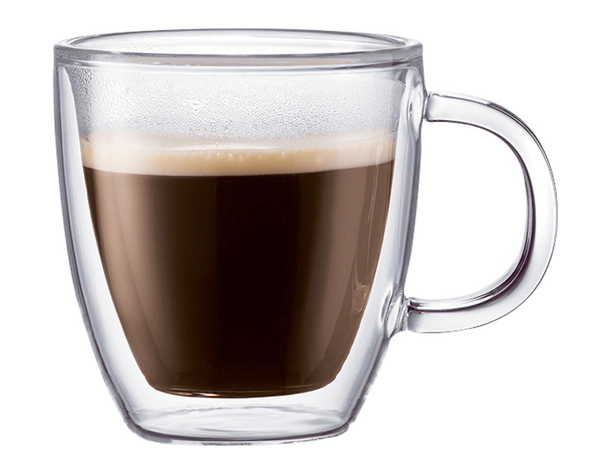 Entdecken Sie die BODUM doppelwandigen Trinkgläser Bistro (0.15 l) – ideal für Espresso-Liebhaber. Stilvoll, hitzebeständig und spülmaschinenfest!