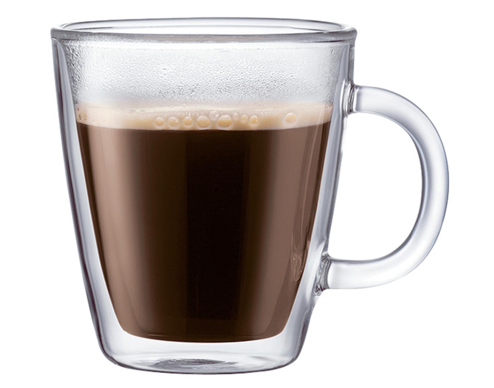 Entdecken Sie die BODUM doppelwandigen Trinkgläser Bistro (2 Stück, 0,3 l) – ideal für heiße und kalte Getränke, spülmaschinenfest und stilvoll.