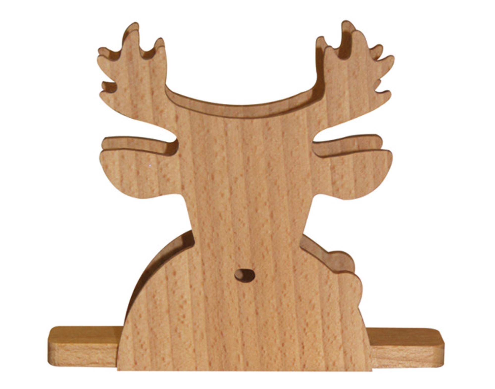 Entdecken Sie den stilvollen Serviettenhalter Hirsch aus Erlenholz von STEINLIN. Praktisch, dekorativ und nachhaltig – ideal für jeden Tisch!