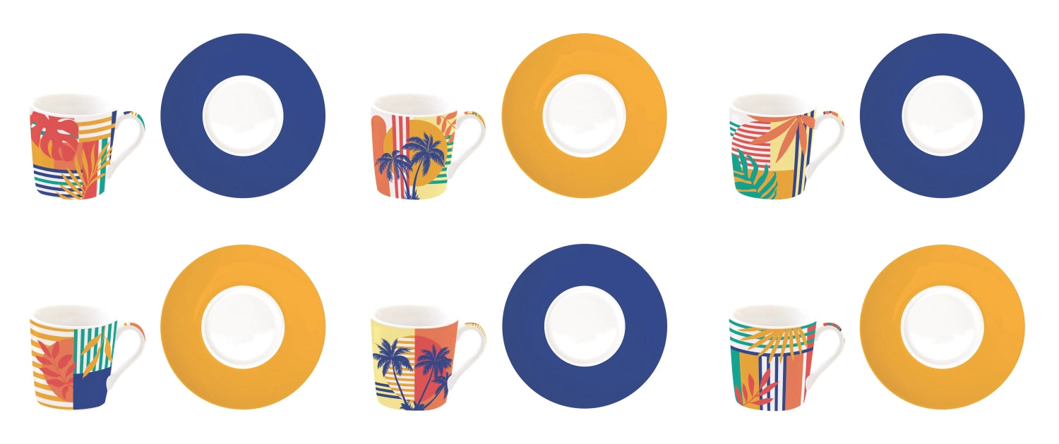 Coffee Mania 6er Espr.-Cup m. Dister. Baha 100ml