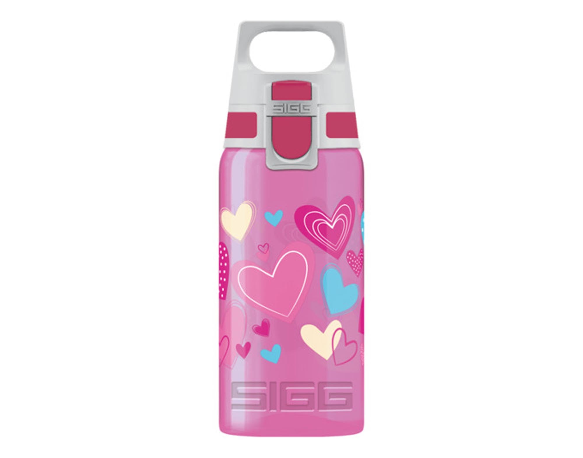 Entdecken Sie die SIGG Trinkflasche Bottle Viva One Hearts 0.5 l – stylisch, langlebig und umweltfreundlich. Ideal für Sport, Schule und Freizeit!
