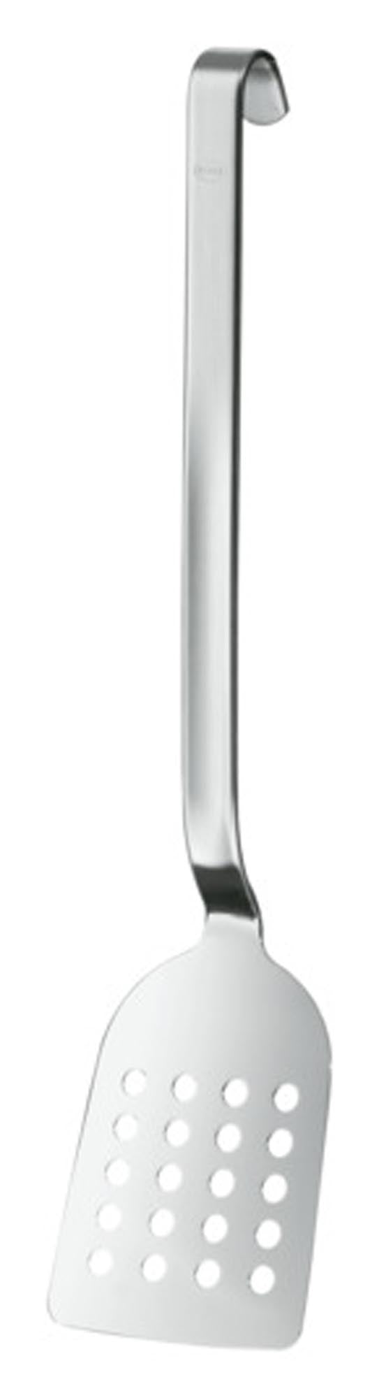 Entdecken Sie den RÖSLE Pfannenwender gelocht 33 cm – ideal zum Wenden, Anrichten und Servieren. Hochwertiger Edelstahl, spülmaschinenfest, mit praktischem Haken.