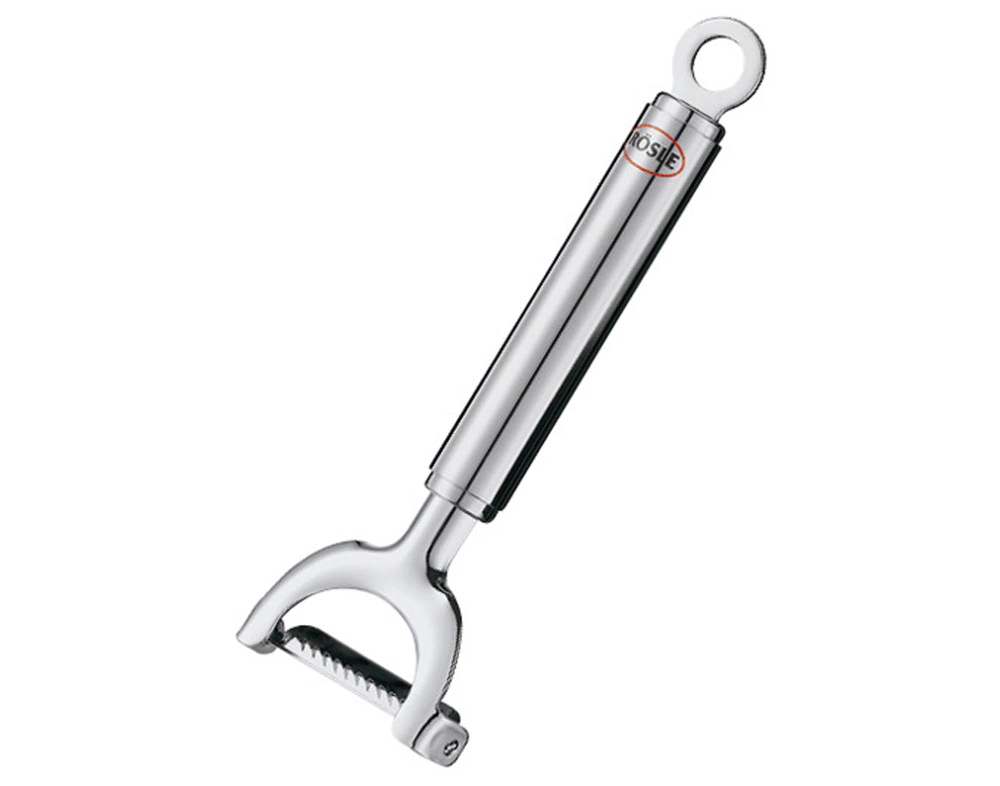 Entdecken Sie den RÖSLE Julienneschäler 17 cm – ideal zum Schneiden von Gemüse und Obst in feine Streifen. Hochwertiger Edelstahl, ergonomisch und pflegeleicht.