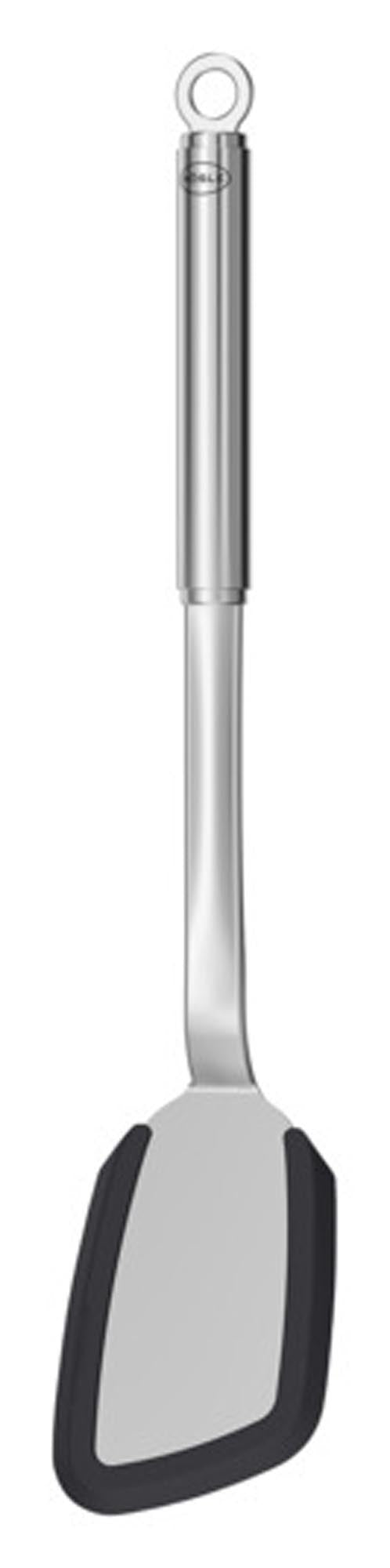 Entdecken Sie den RÖSLE Pfannenwender Inox Silikon mit Rundgriff – hitzebeständig, spülmaschinenfest und ideal für empfindliche Lebensmittel.