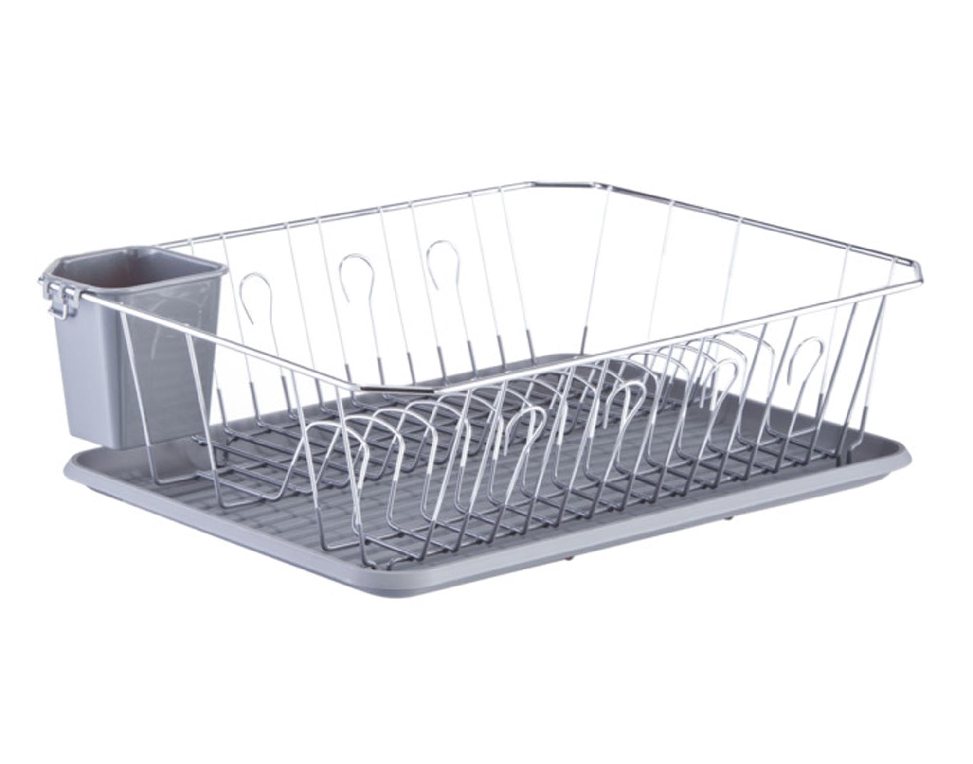 Der ZELLER Abtropfständer grau verchromt (45.5x35 cm) ist ideal zum hygienischen Trocknen von Geschirr und Besteck in jeder modernen Küche.