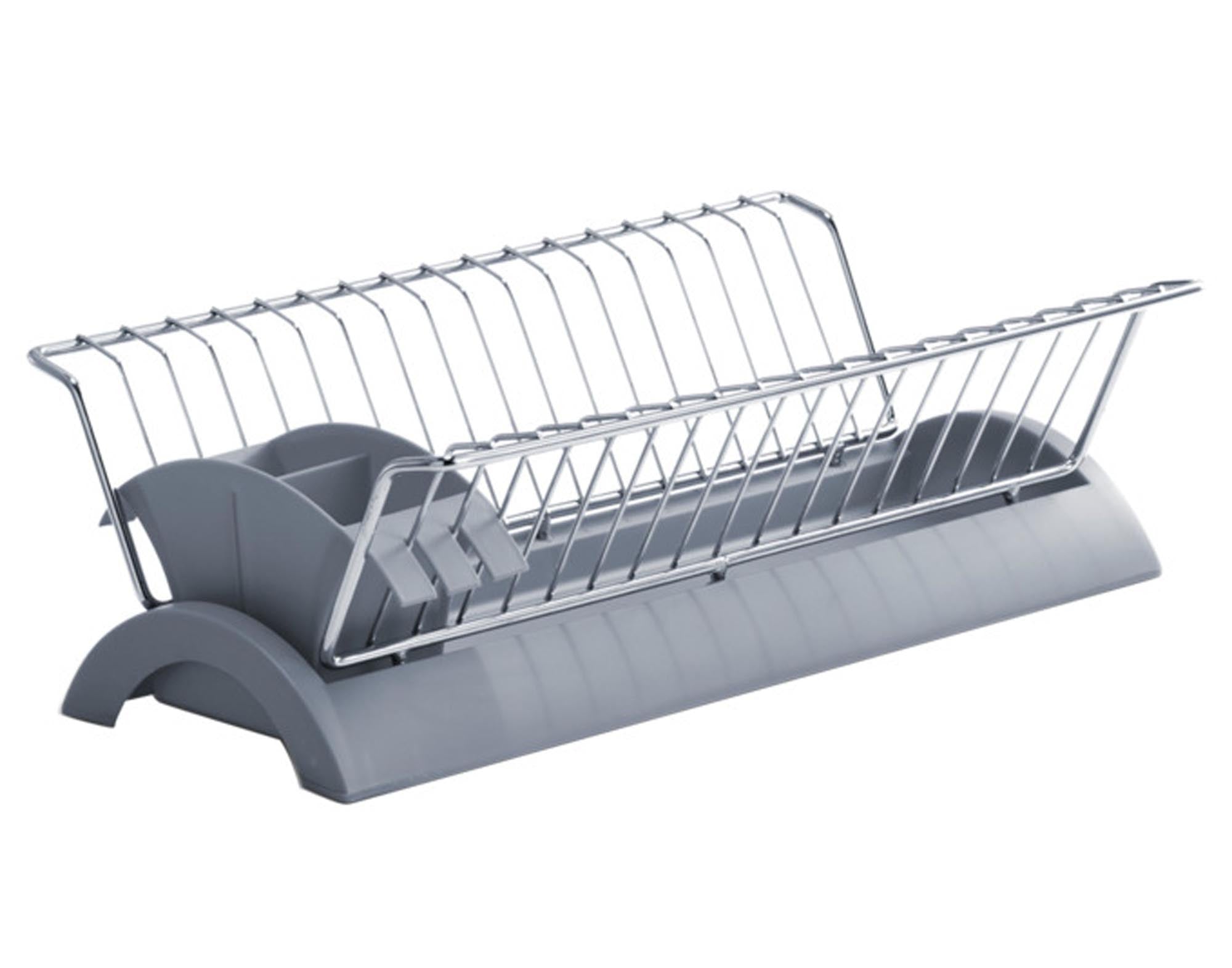 Entdecken Sie den ZELLER Abtropfständer grau verchromt (41.5x24 cm) – ideal für Ordnung und Effizienz in Ihrer Küche. Hochwertiger Edelstahl, rutschfest, modernes Design.