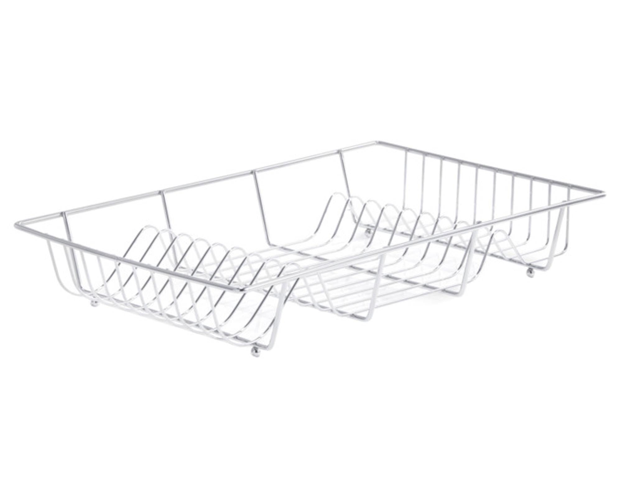 Verchromter Abtropfständer von ZELLER PRESENT (48x32x9.5 cm) – stilvolles Design, langlebig, rutschfest, ideal für Geschirr und Gläser. Perfekt für jede Küche!