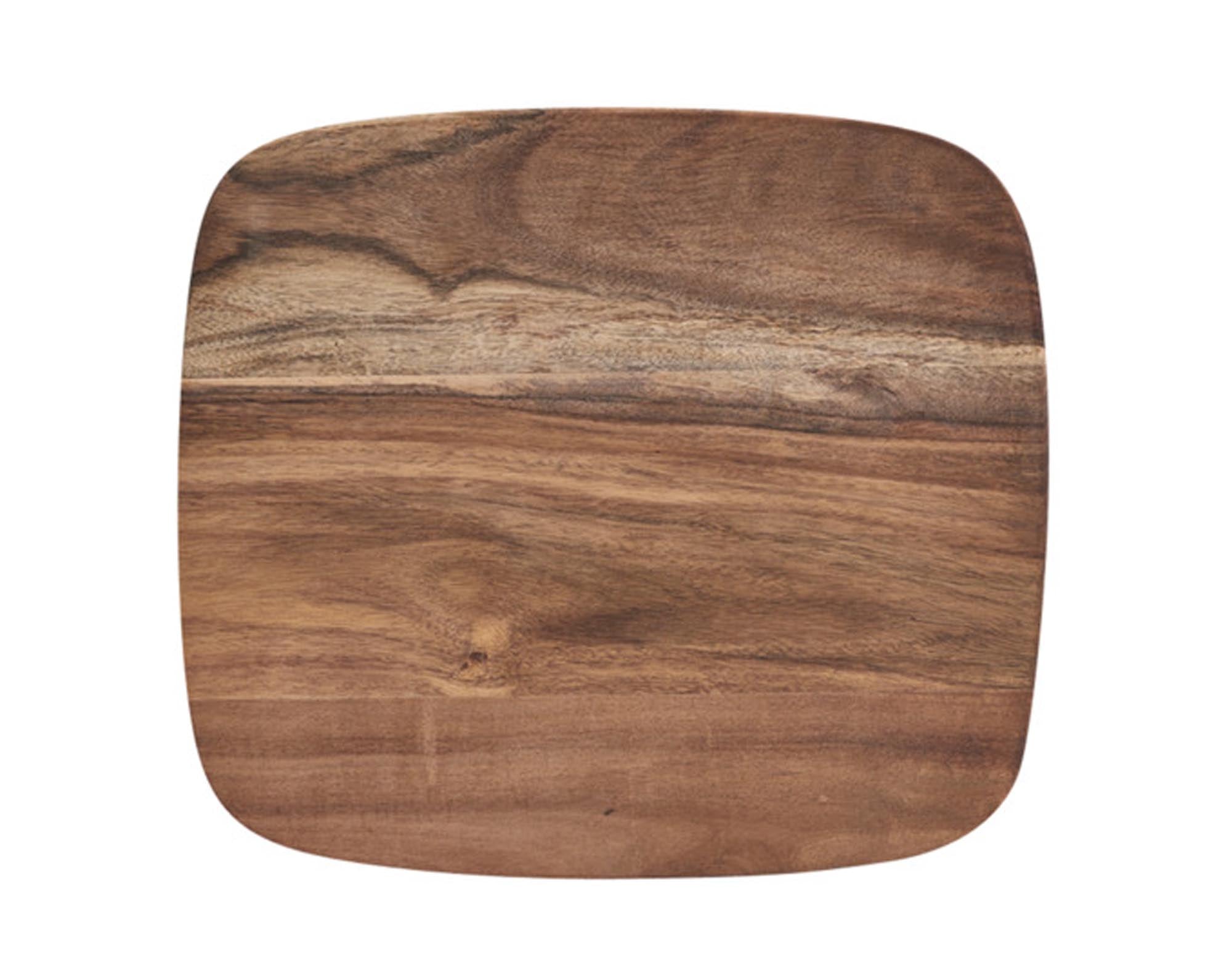 Entdecken Sie das ZELLER Schneidbrett Akazia 28x25x1 cm aus robustem Akazienholz – ideal für hygienisches Schneiden von Gemüse, Fleisch und mehr.