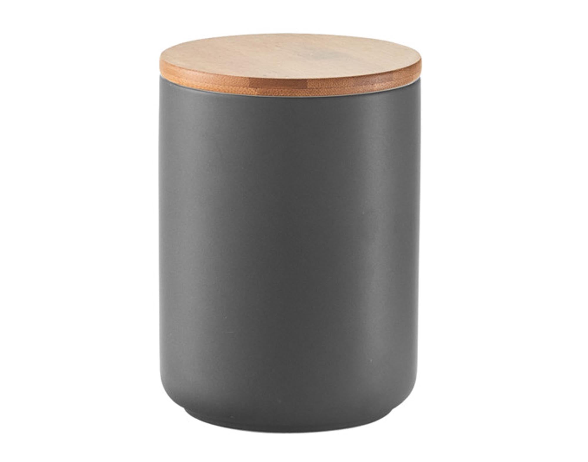 Entdecken Sie die ZELLER Vorratsdose anthrazit mit Deckel Bamboo (650 ml) – eine nachhaltige, luftdichte Aufbewahrungslösung für Trockenwaren.