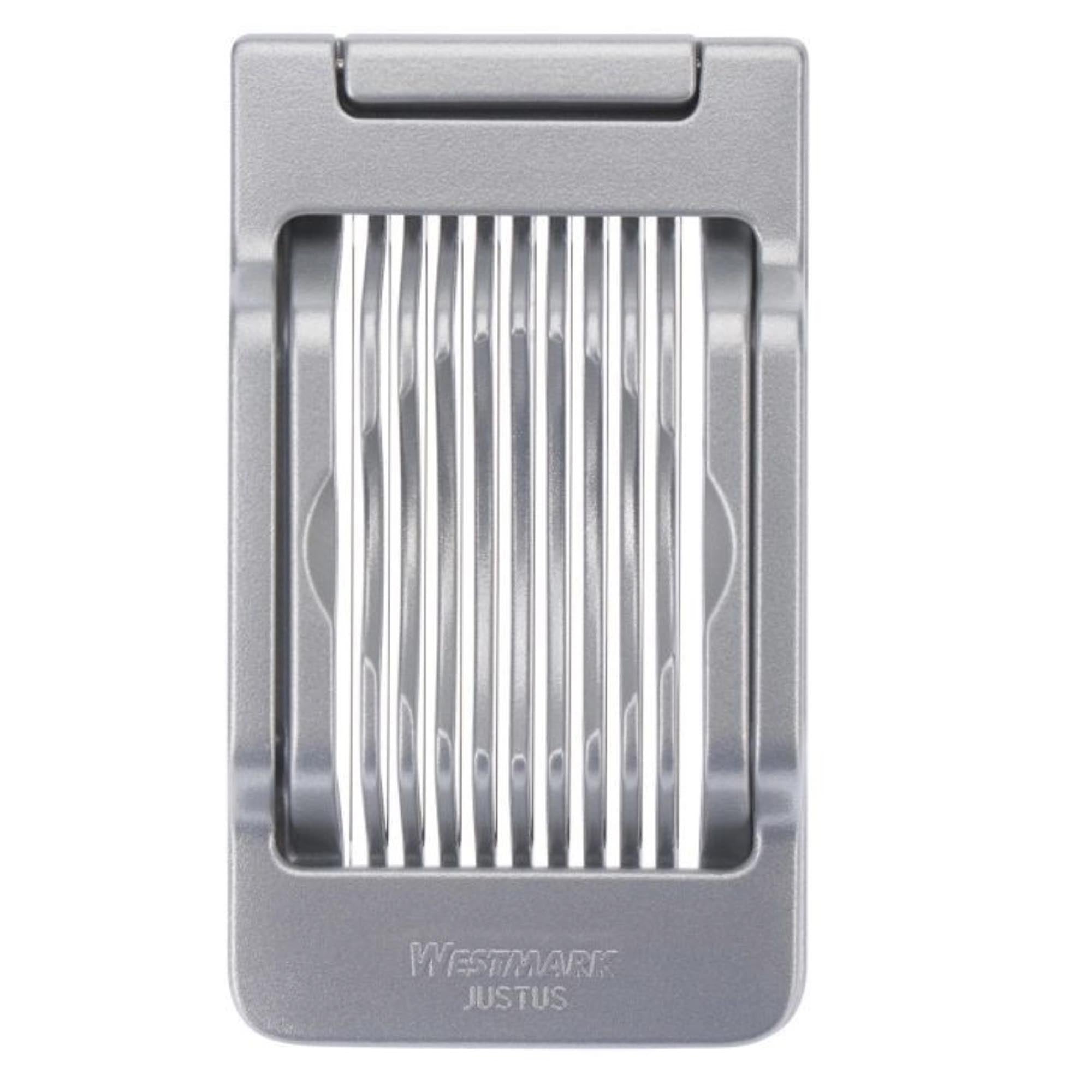 Eierteiler Justus von Westmark, 14x8x3cm, für müheloses Schneiden von Eiern in gleichmässige Scheiben, praktisch und kompakt.