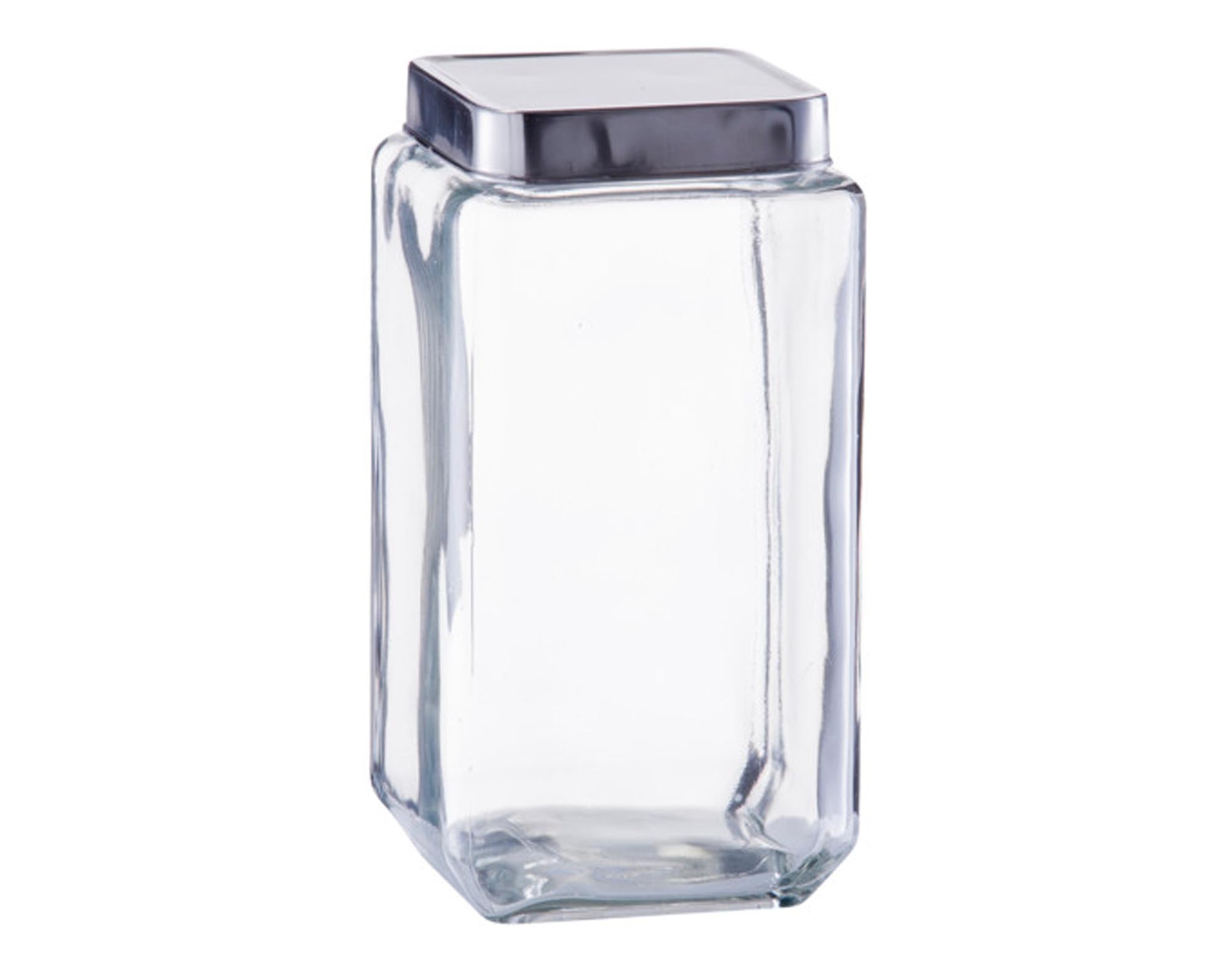 ZELLER Vorratsglas eckig mit Deckel Inox 2000 ml 11x11x22.5 cm in präsentiert im Onlineshop von KAQTU Design AG. Aufbewahrungsdose ist von ZELLER PRESENT