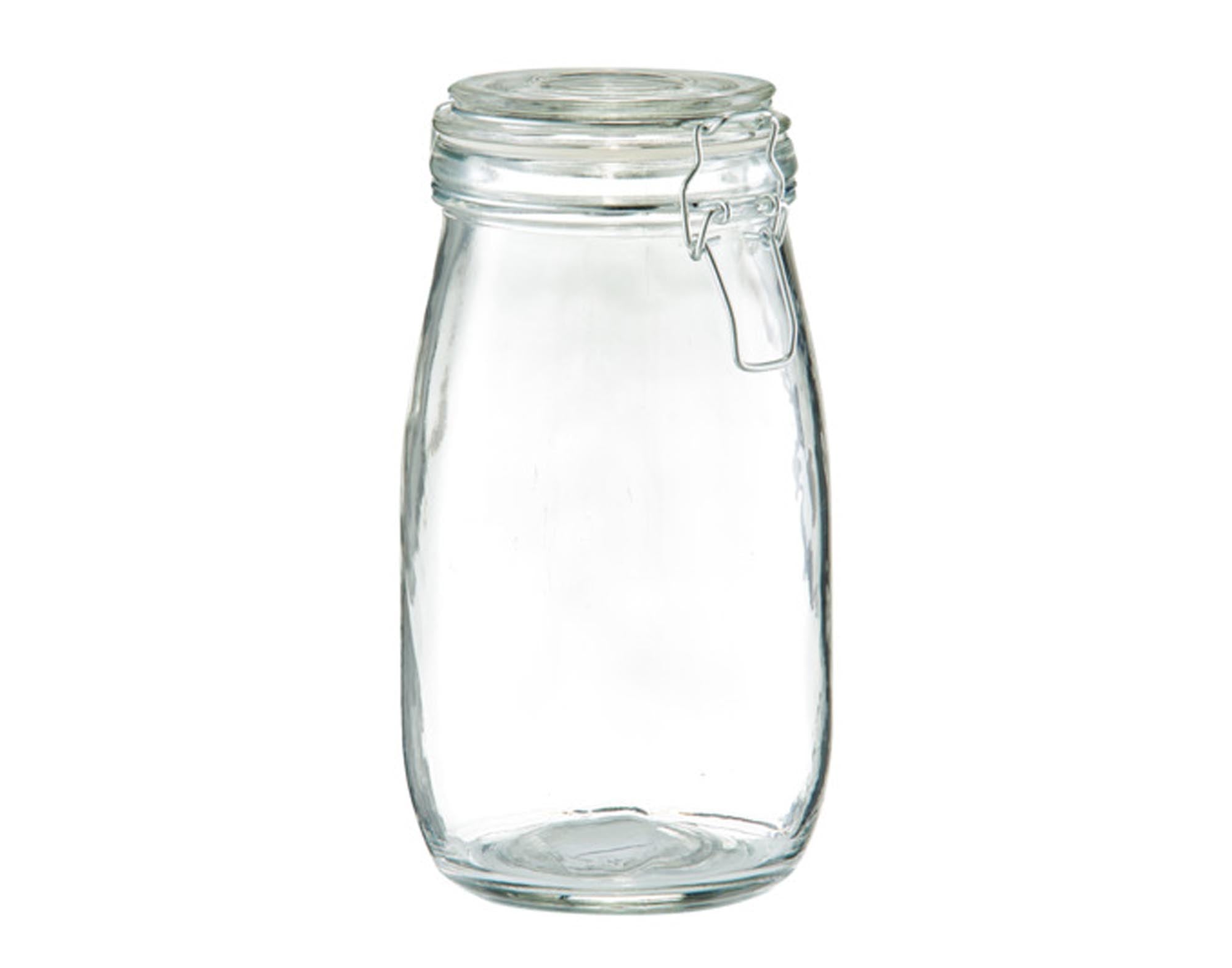 ZELLER Vorratsglas 1450 ml mit Bügelverschluss: stilvolle, luftdichte Aufbewahrung für Lebensmittel. Ideal für Küche, langlebig und spülmaschinenfest.