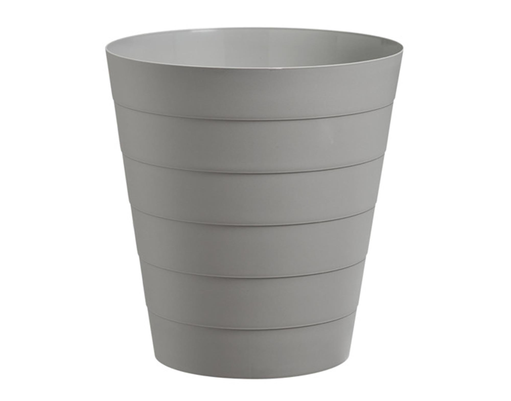 ZELLER Abfalleimer aus Kunststoff, grau, 13,5 l, Ø 29x30 cm – ideal für Küche, Bad und Büro. Langlebig, pflegeleicht, zeitloses Design.