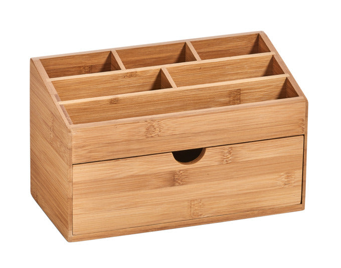 ZELLER Organizer mit Schublade Bamboo 25.4x13x15 cm in präsentiert im Onlineshop von KAQTU Design AG. Haushaltshilfen ist von ZELLER PRESENT