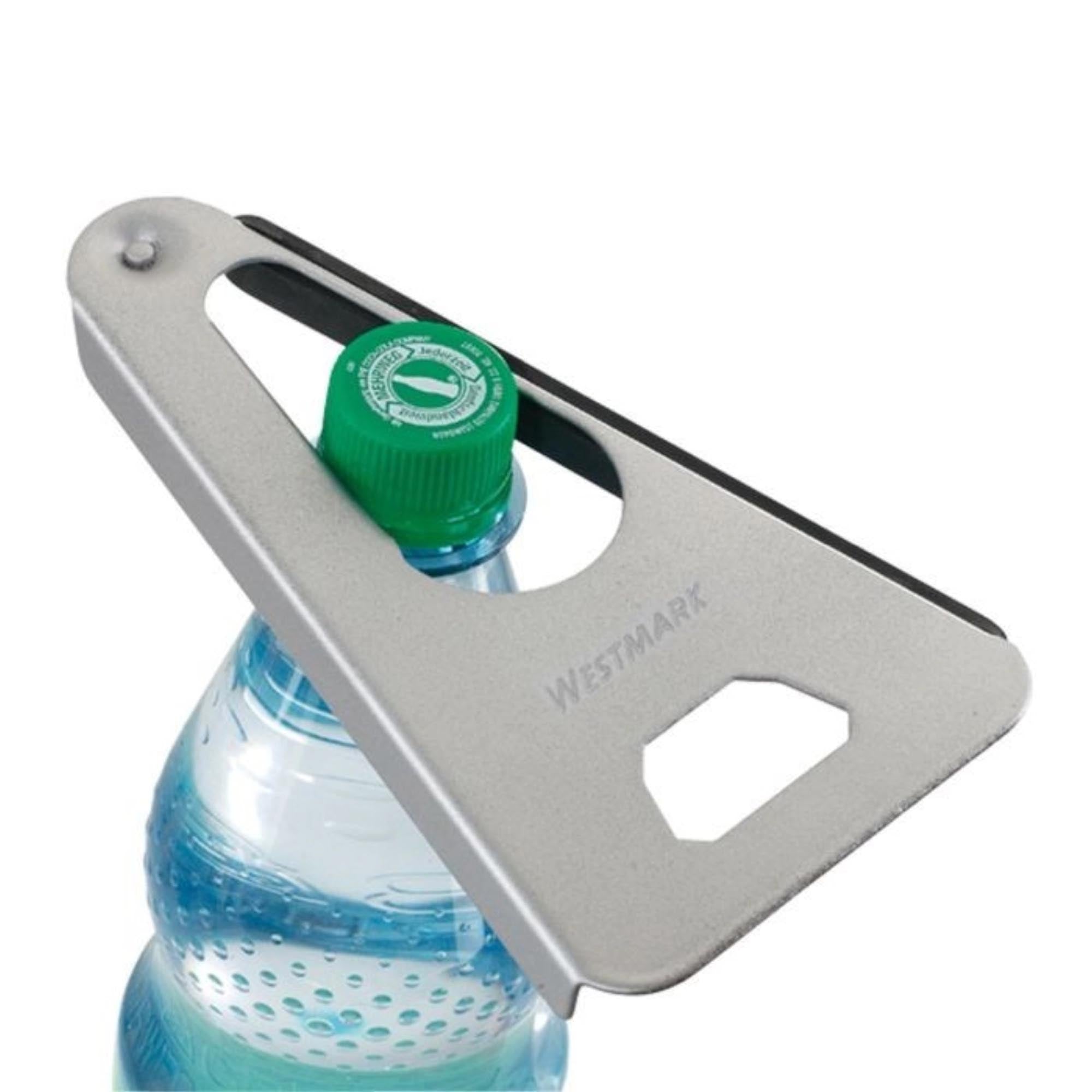 Vielseitiger 6-in-1 Universalöffner von Westmark, 17x10x1.5cm, ideal für Flaschen, Gläser und Dosen, kompakt und praktisch.