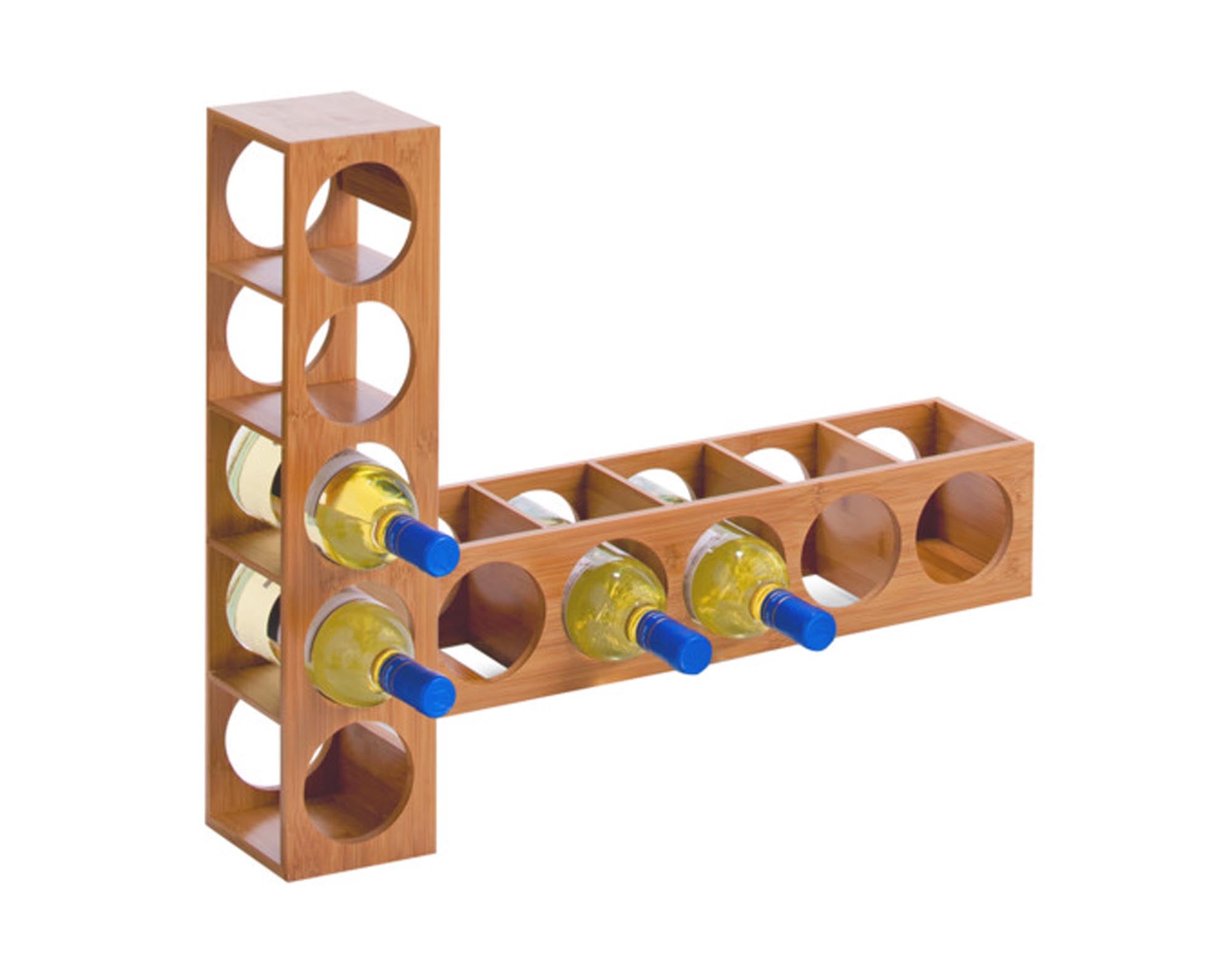 Entdecken Sie das ZELLER Weinregal Bamboo: stilvoll, stapelbar und platzsparend für Ihre Weinflaschen. Hochwertiger Bambus, ideal für jede Umgebung.