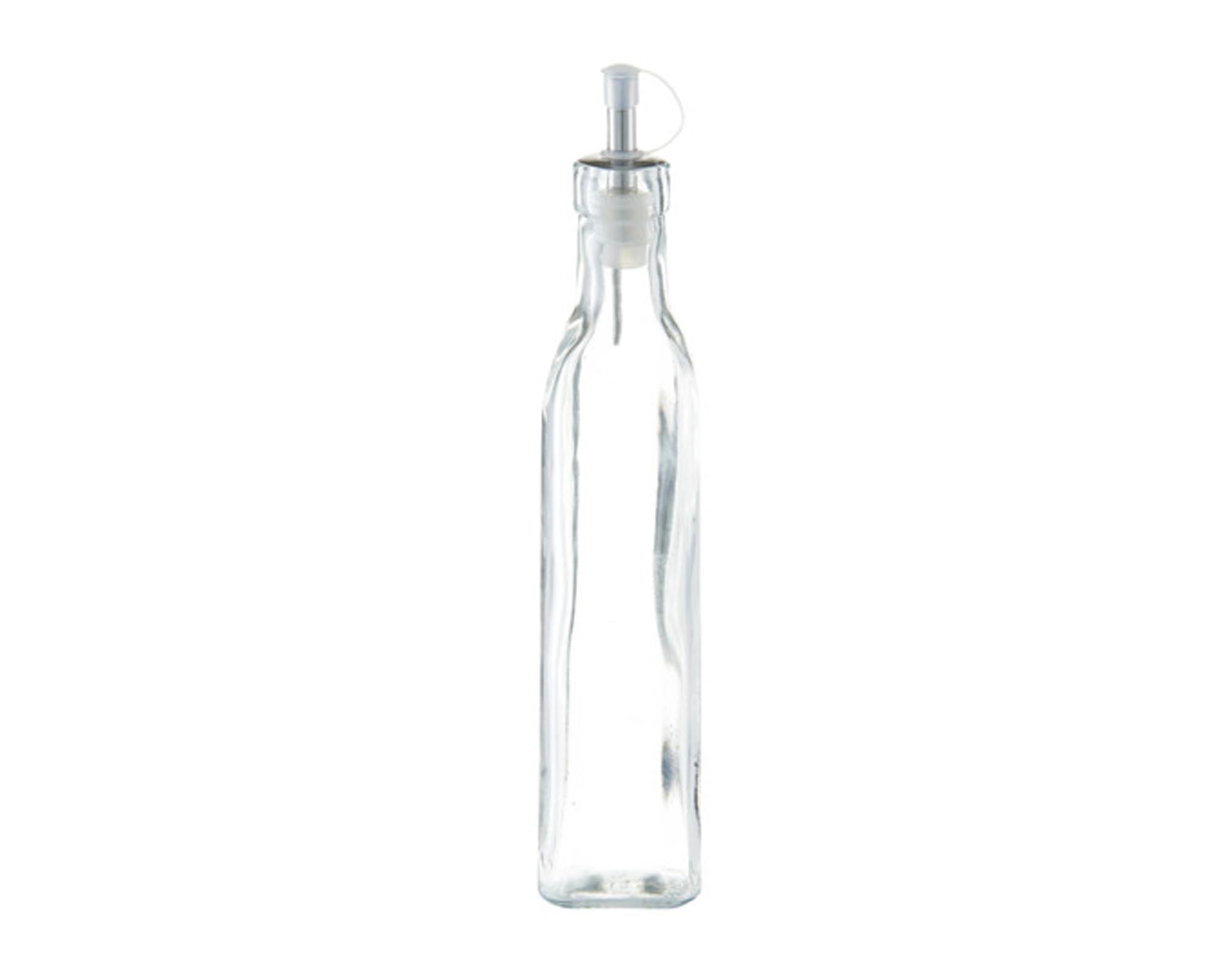 Elegante ZELLER Essig-Ölflasche aus Glas (270 ml) für präzises Dosieren von Essig und Öl. Hochwertig, robust und ideal für jede Küche.