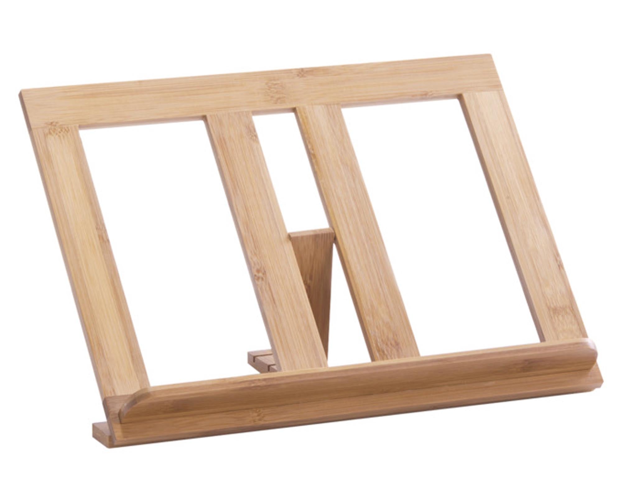 Entdecken Sie den ZELLER Kochbuchhalter Bamboo (35x20x20 cm) – der perfekte, nachhaltige Küchenhelfer für Kochliebhaber. Pflegeleicht und elegant!
