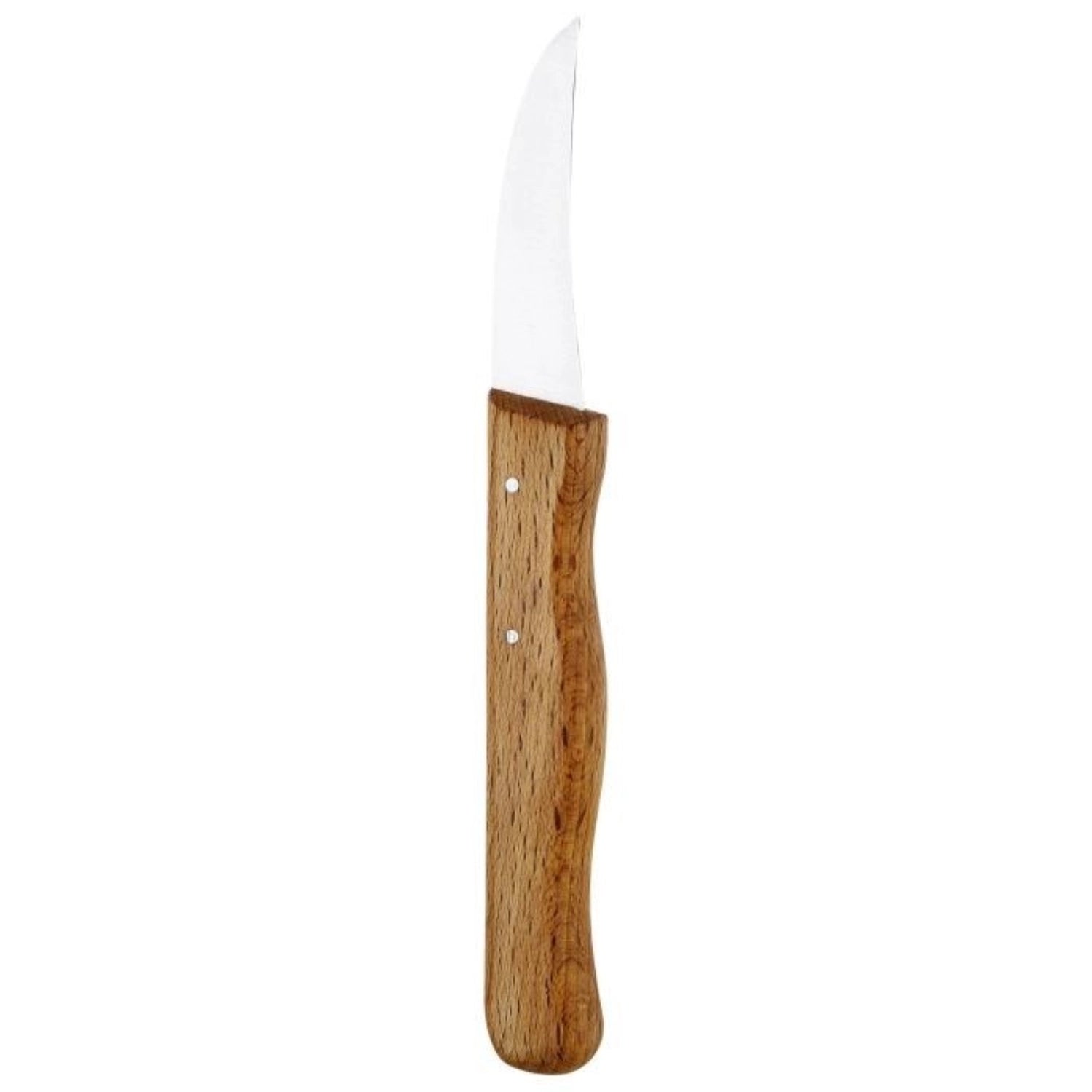 Schälmesser Greta von Westmark mit gebogener Klinge, perfekt für präzises Schälen von Obst und Gemüse, bietet einen komfortablen, rutschfesten Griff.