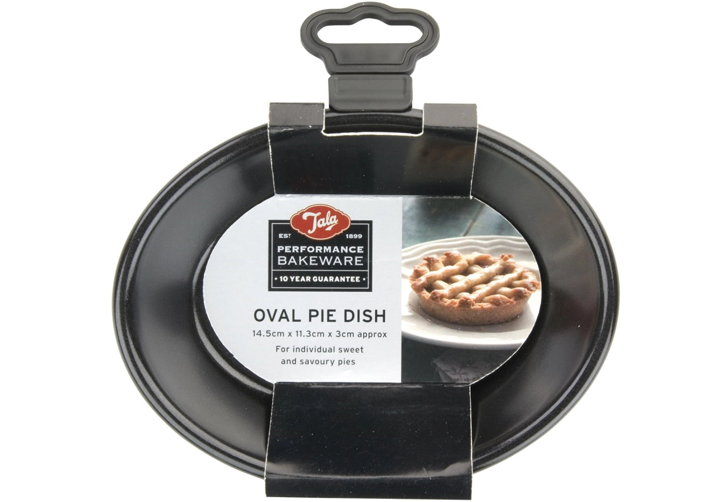 Torta di padella da forno ovale, 13.5x10x2,5 cm, non -stick