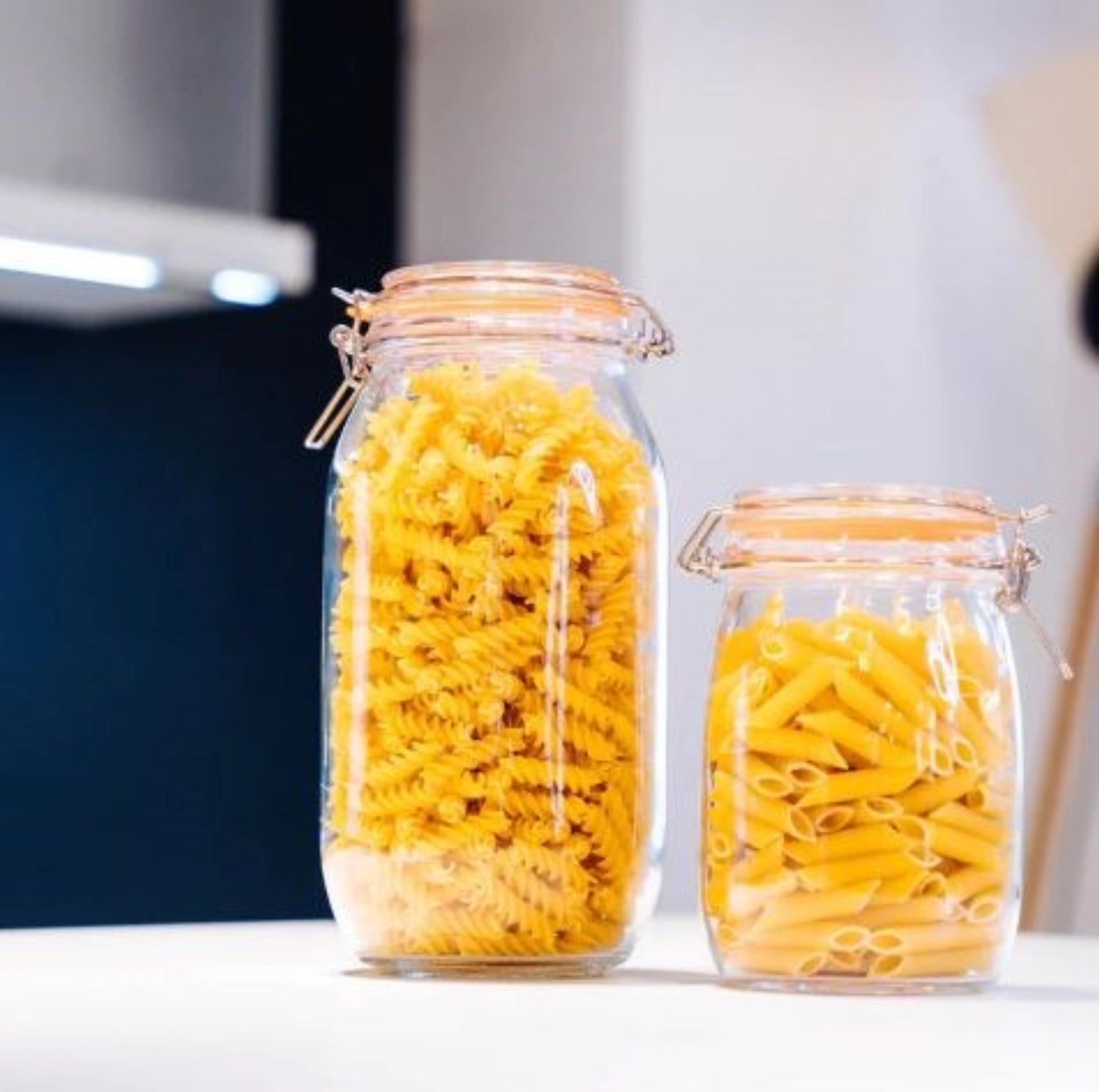 Vetro di stoccaggio con chiusura di stiratura 2.1L