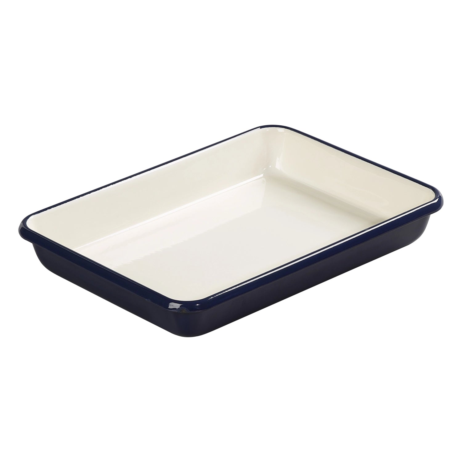 Enamel frying and baking dish