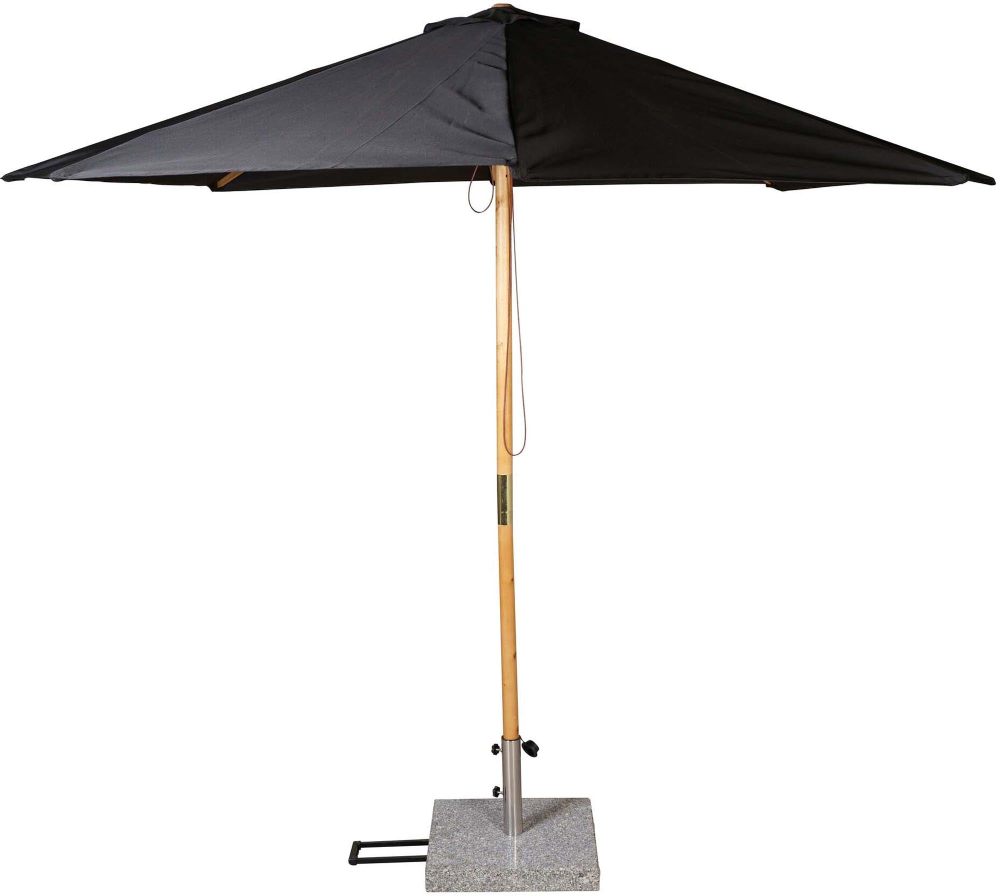 Stylischer Ixos Sonnenschirm von Venture Home: Hochwertiges Holzgestell, UV- und wasserabweisend. Ideal für entspannte Stunden im Freien.