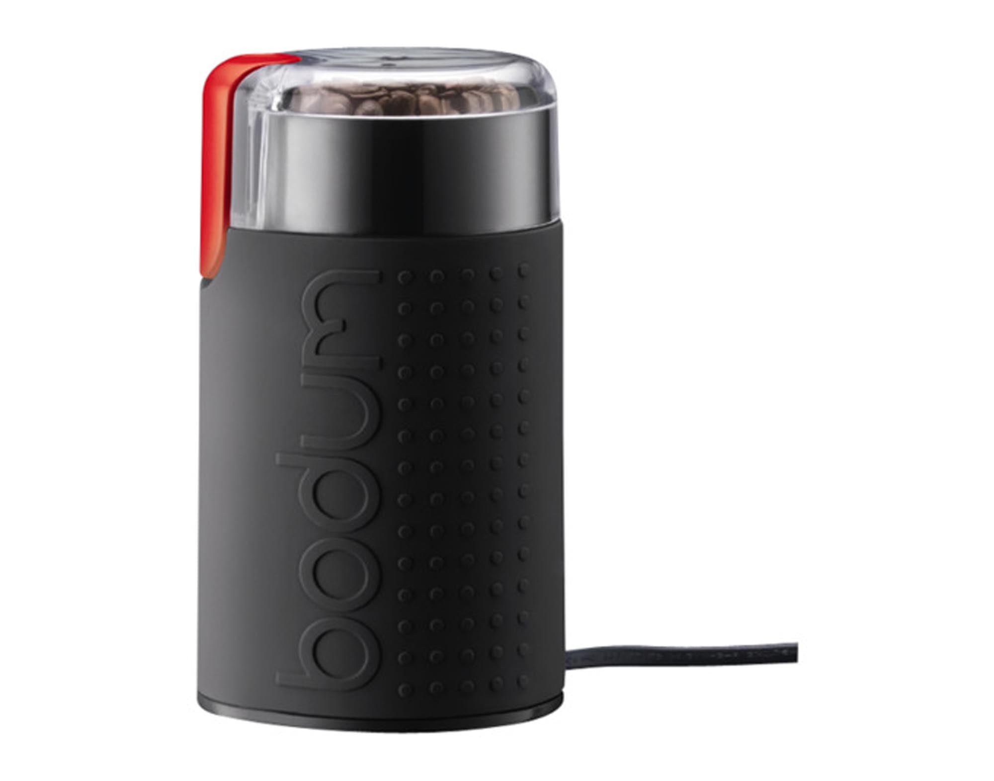 Entdecken Sie die BODUM Kaffeemühle Bistro elektrisch in Schwarz – ideal für frisch gemahlenen Kaffee, mit einstellbarem Mahlgrad und modernem Design.