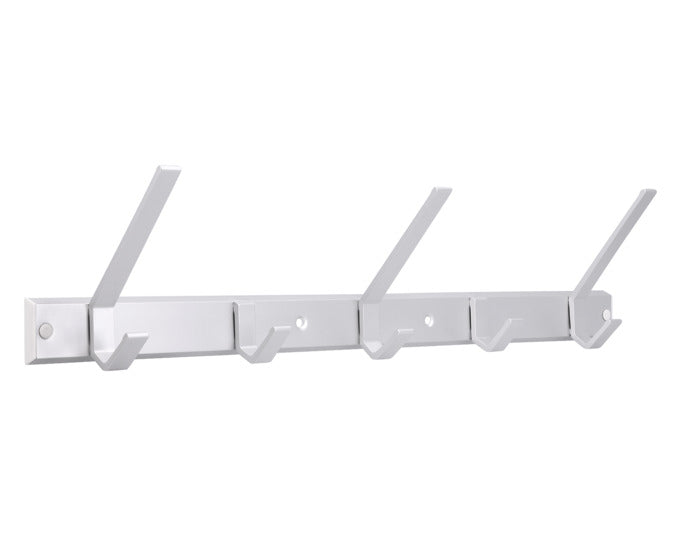 SIRO Garderobenleiste mit 5 Haken 550 mm Aluminium in präsentiert im Onlineshop von KAQTU Design AG. Garderobe ist von SIRO
