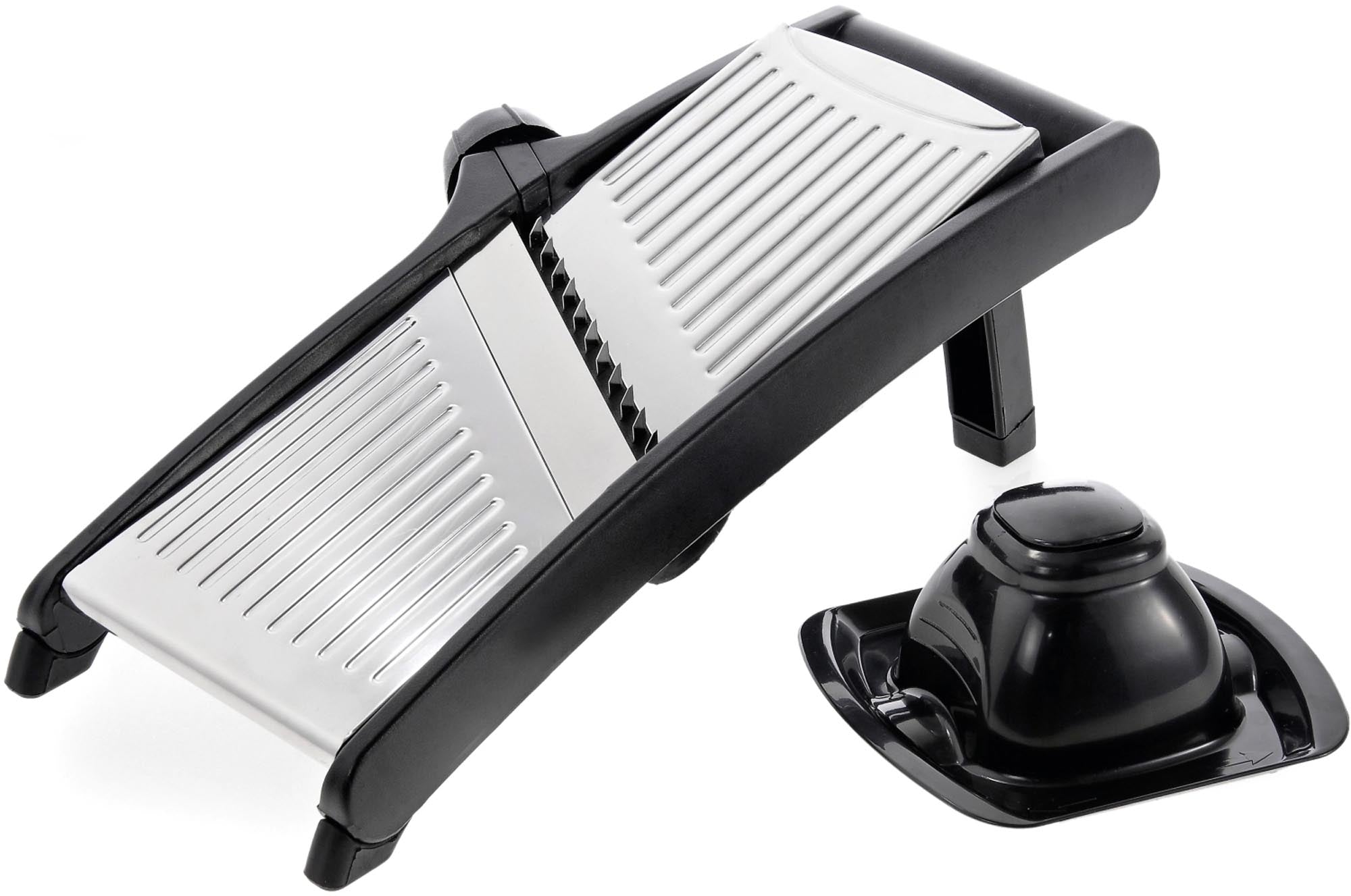 Entdecken Sie den Gemüseschneider Vario von Westmark: Hochwertiger Edelstahl, individuelle Schnittstärken, ideal für frische Salate und Obstsnacks.