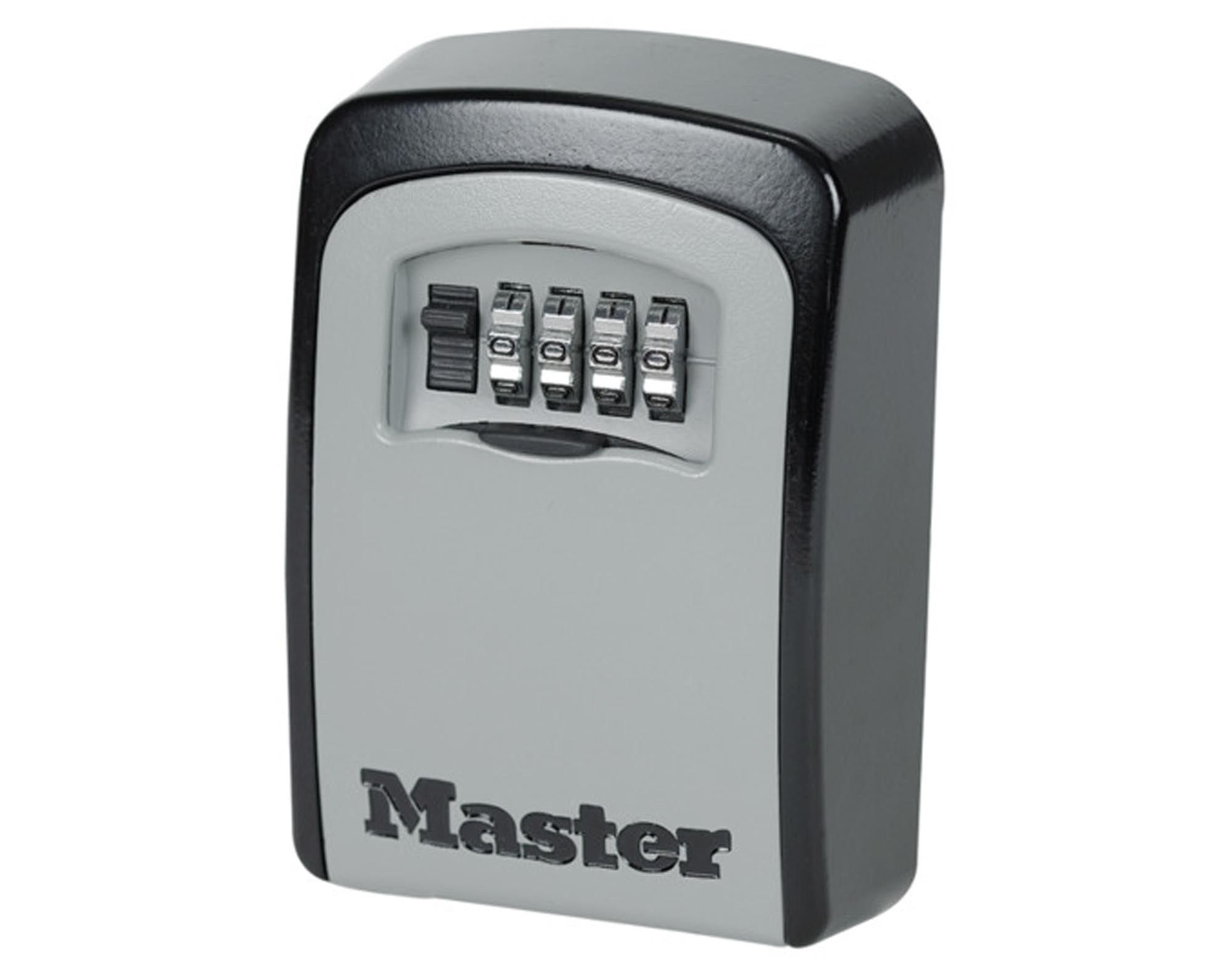 Sicherer MASTER LOCK Schlüsselsafe 146x106x52 mm für Schlüsselaufbewahrung. Wetterbeständig, kompakt und einfach zu bedienen. Ideal für Zuhause und Gewerbe.
