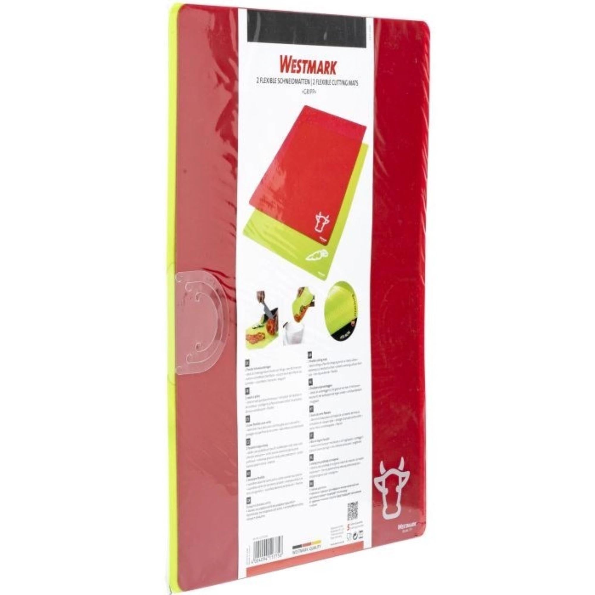Flexibles 2er-Set Schneidmatten von Westmark, 31x38x1cm, ideal für präzises Schneiden und komfortables Arbeiten in der Küche.