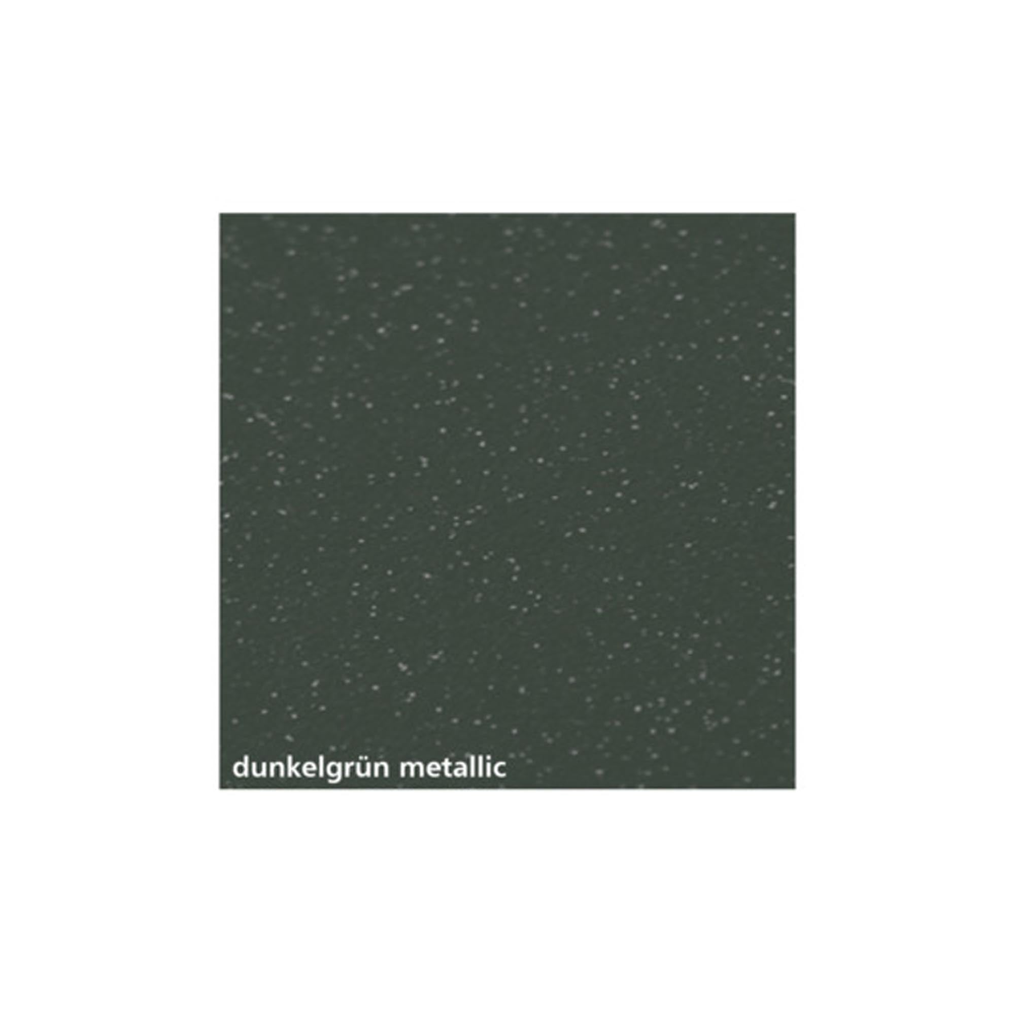 Eleganter HUBER Briefkasten Alu 400 in dunkelgrün metallic: Robustes Aluminium, sicheres Design mit Zeitungsfach, ideal für jedes Zuhause.