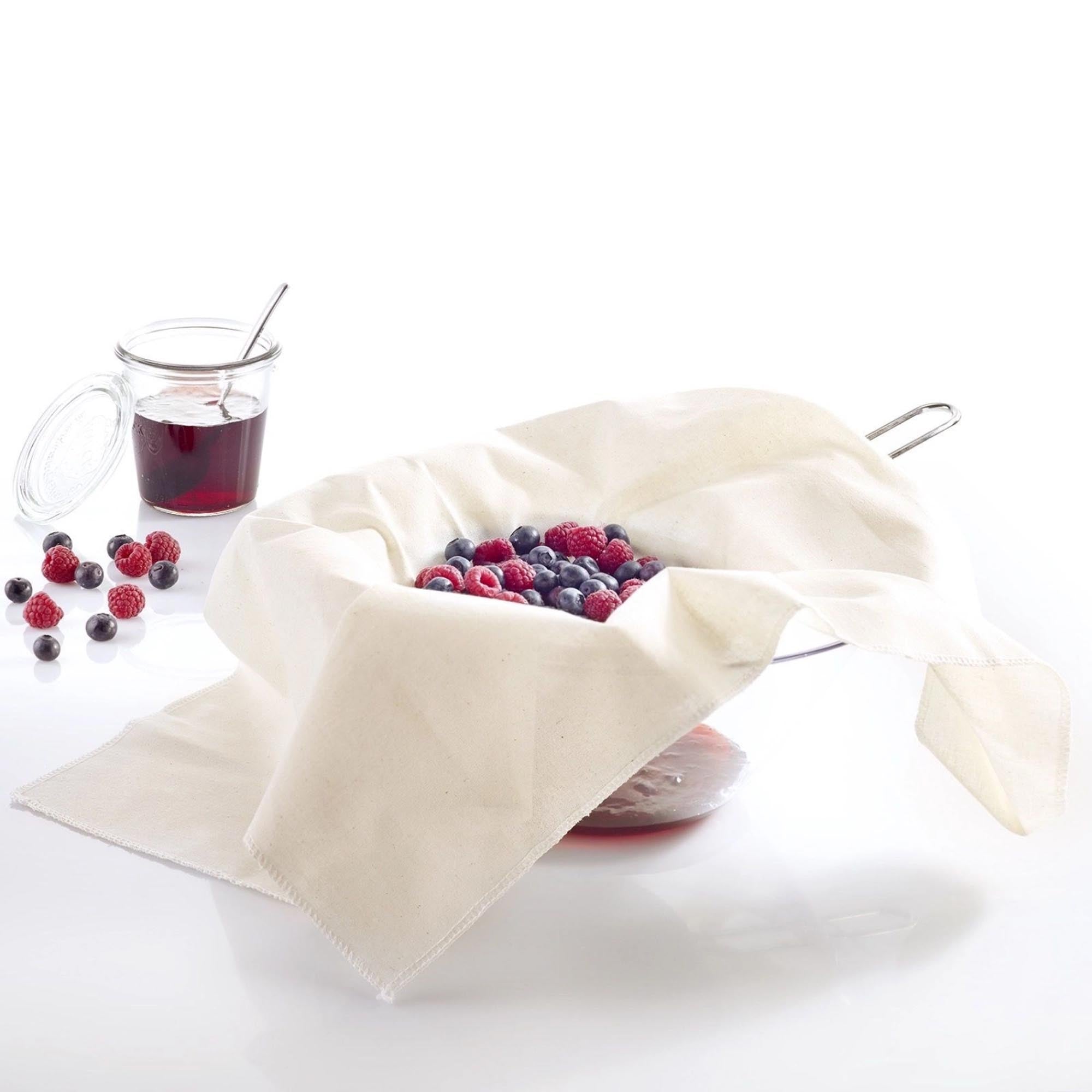 Entdecken Sie das Westmark Seih-, Passier- und Knödeltuch (60x60cm) aus 100% Baumwolle. Ideal zum Seihen, Passieren und Formen von Knödeln. Robust, pflegeleicht und vielseitig einsetzbar!