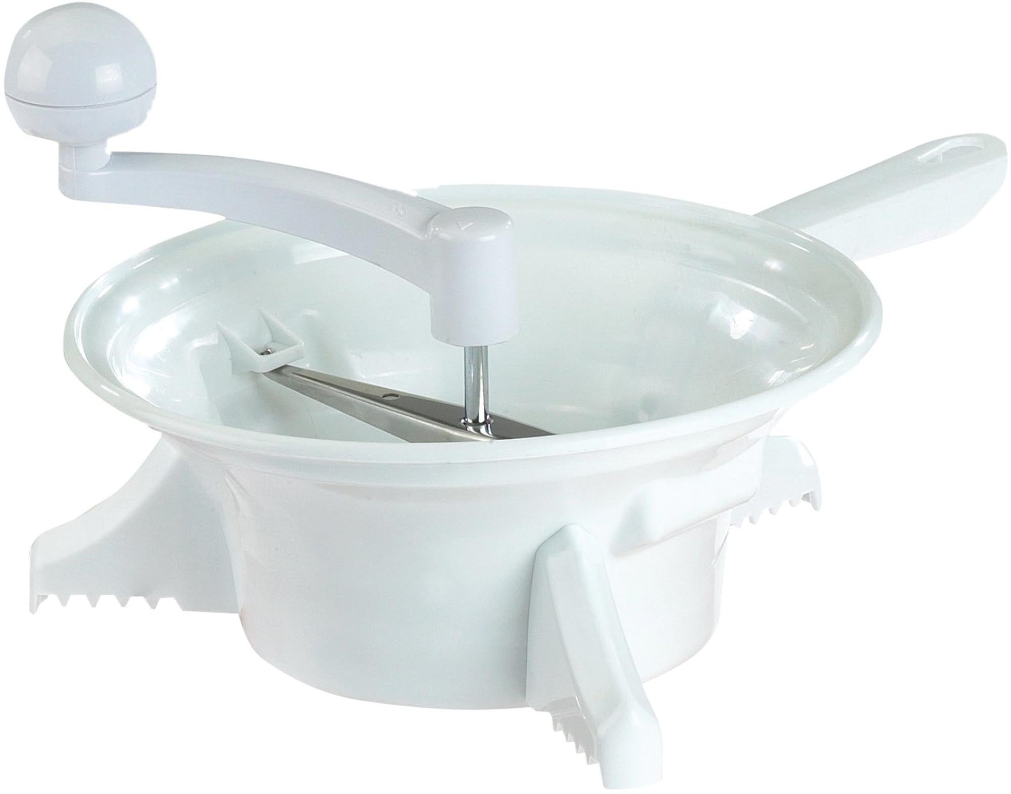 Entdecken Sie die Passiermaschine D23cm von Westmark – ideal für Pürees, Saucen und Babynahrung. Hochwertiger Kunststoff, leicht zu reinigen und vielseitig einsetzbar!