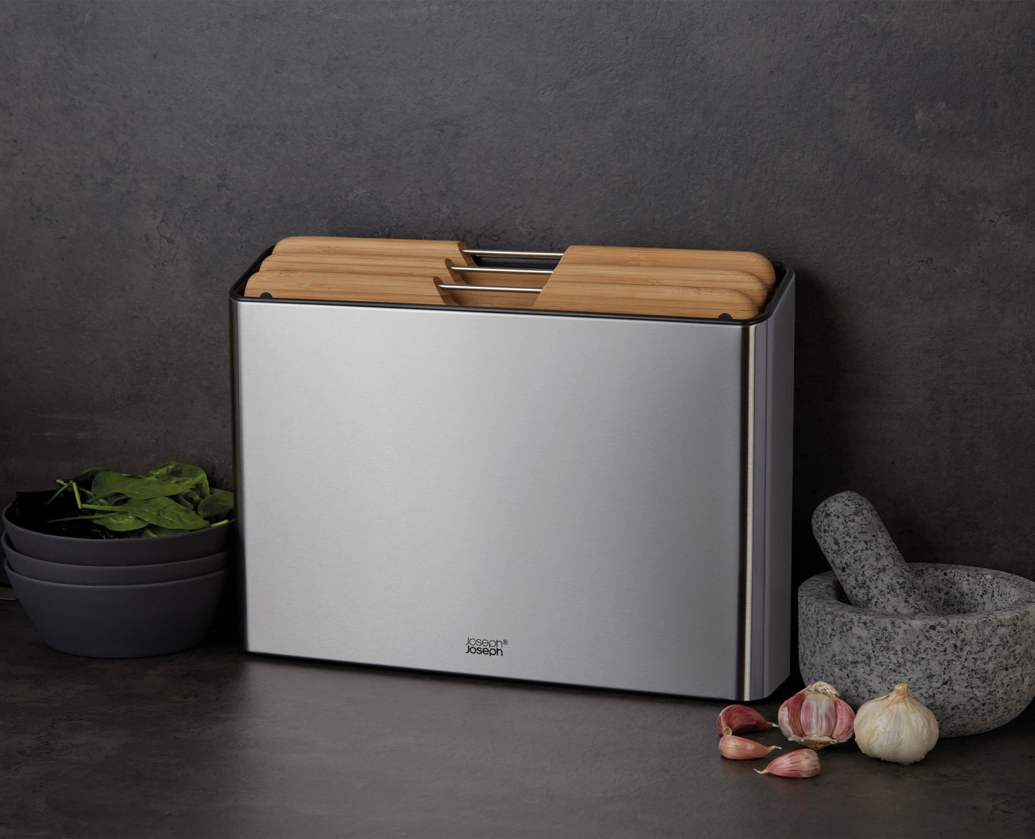 Folio 3tlg. Bambus Edelstahl