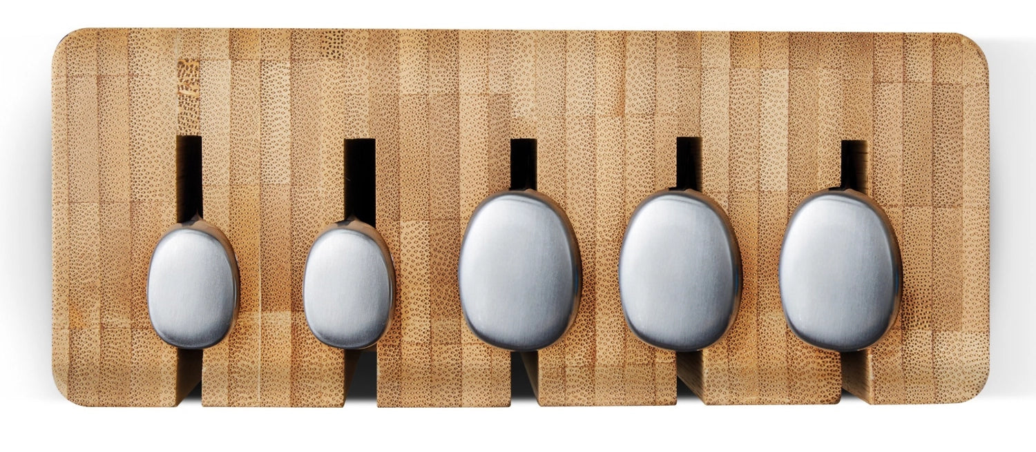 Elevare il blocco Messer in acciaio 5TLG. bambù