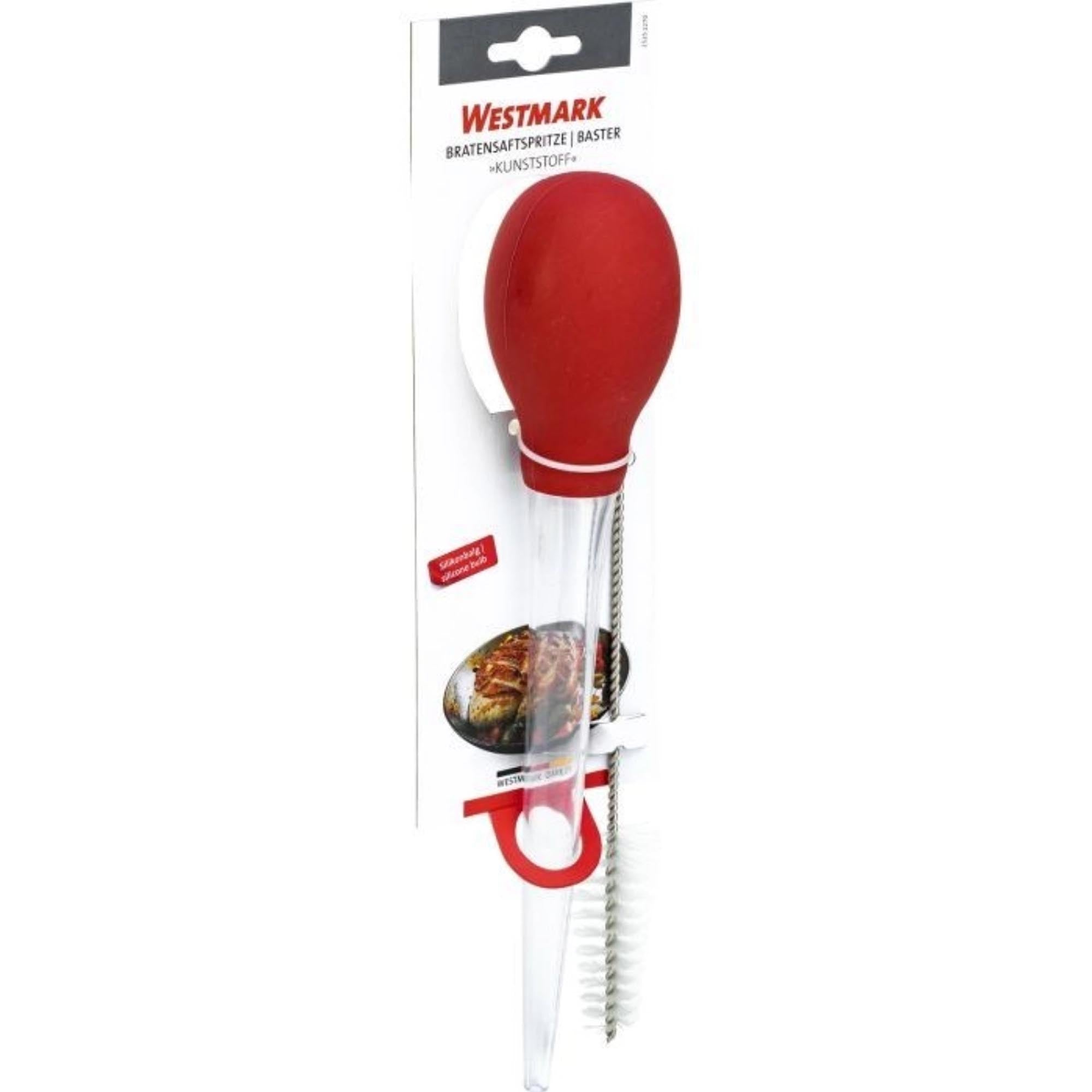 Bratensaftspritze von Westmark, 20 cm, perfekt zum Injizieren von Marinaden und Saucen in Fleisch für saftige und aromatische Gerichte.