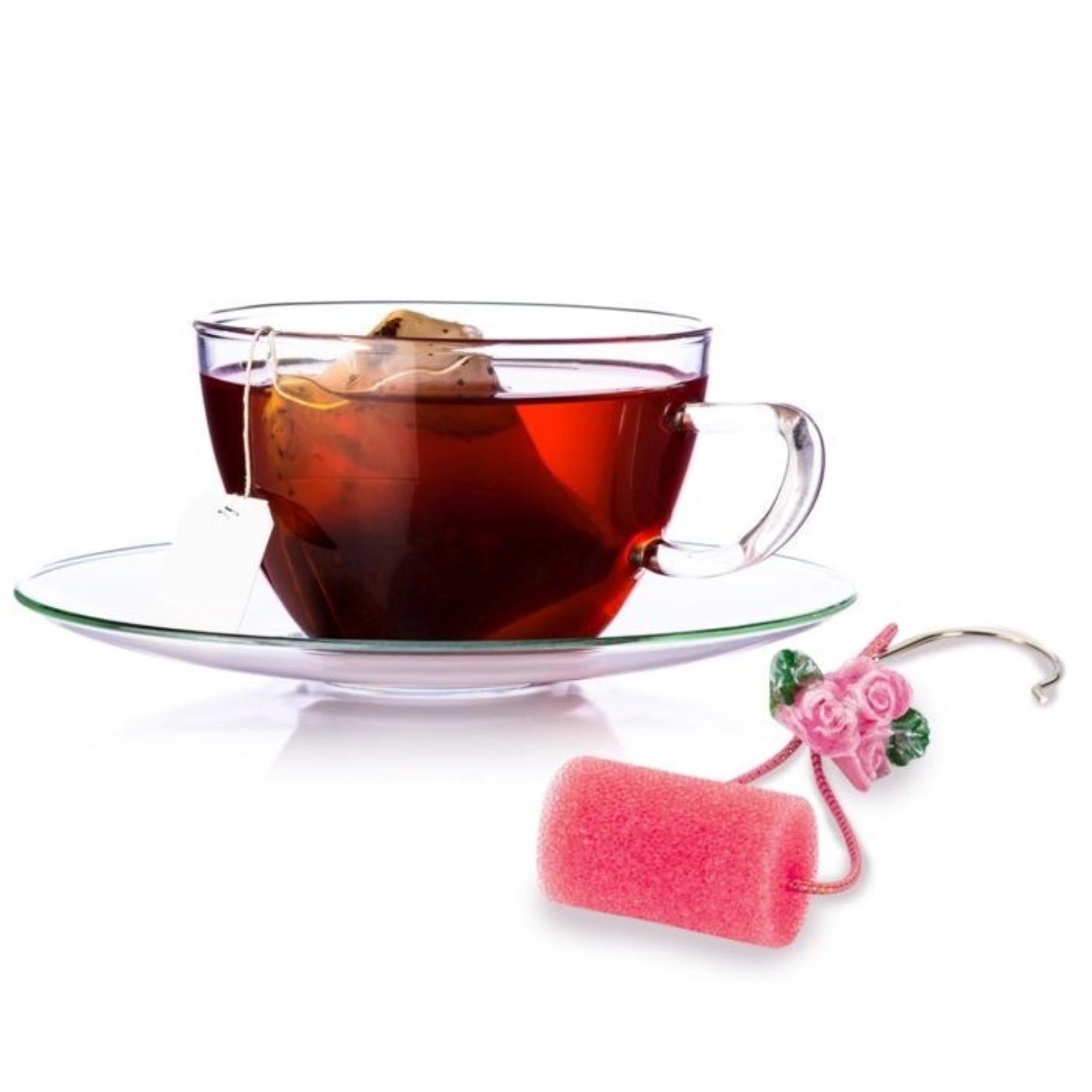 Eleganter Tropfenfänger in Schmetterlingsform, grün und rot, 3,5x2,5x2,5 cm, von Westmark. Praktisch und dekorativ für Flaschen.