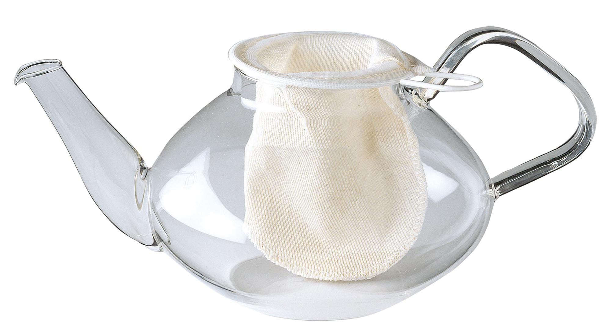 Hochwertiges Teenetz aus Baumwolle mit einem Durchmesser von 9 cm, perfekt für die Zubereitung von Tee für bis zu 4 Tassen. Stilvolles Teezubehör von Westmark.