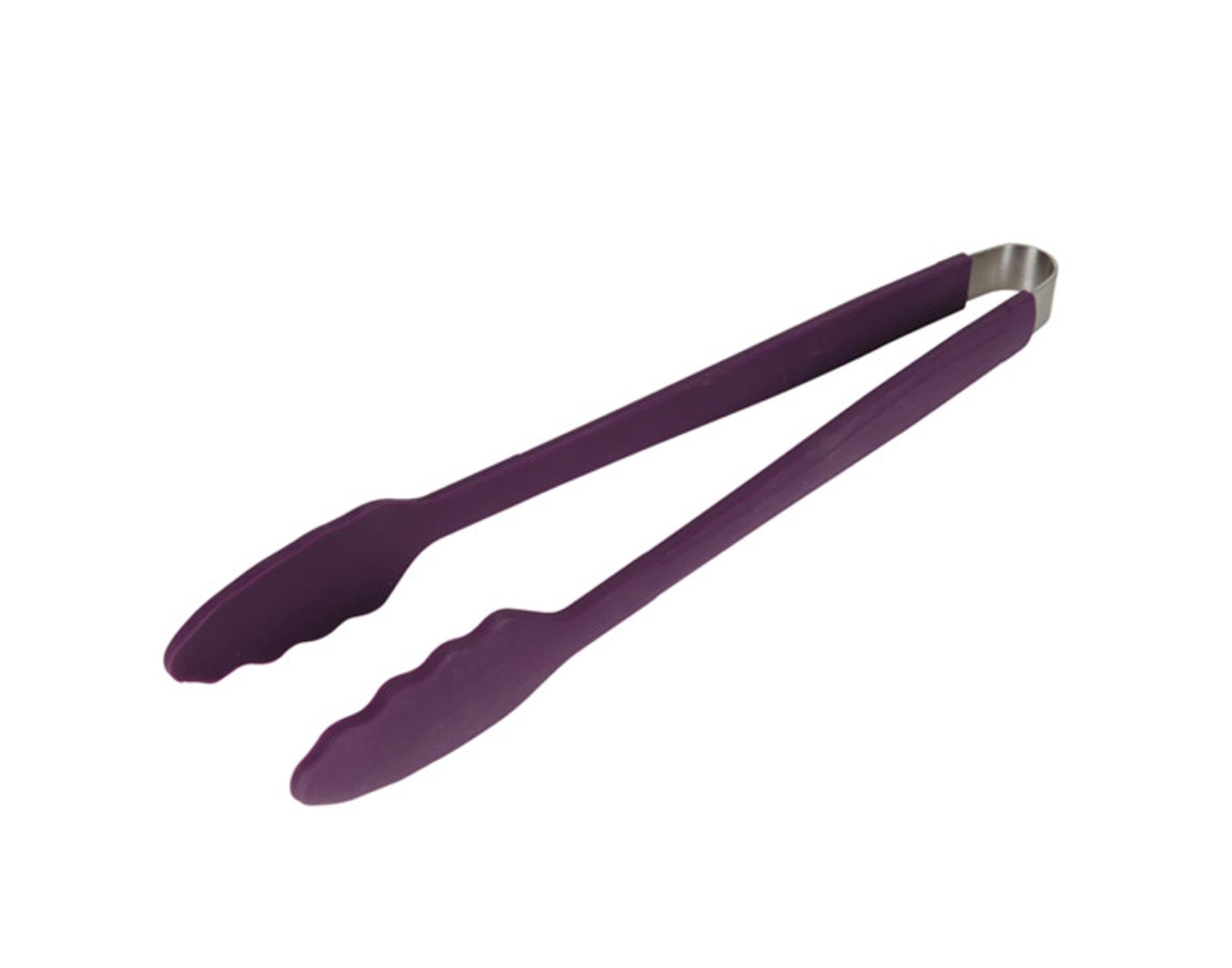 Entdecken Sie die pflaumenlila LOTUSGRILL Grillzange (33 cm) aus robustem Edelstahl. Ideal für sicheres Grillen, leicht zu reinigen und perfekt für BBQs!