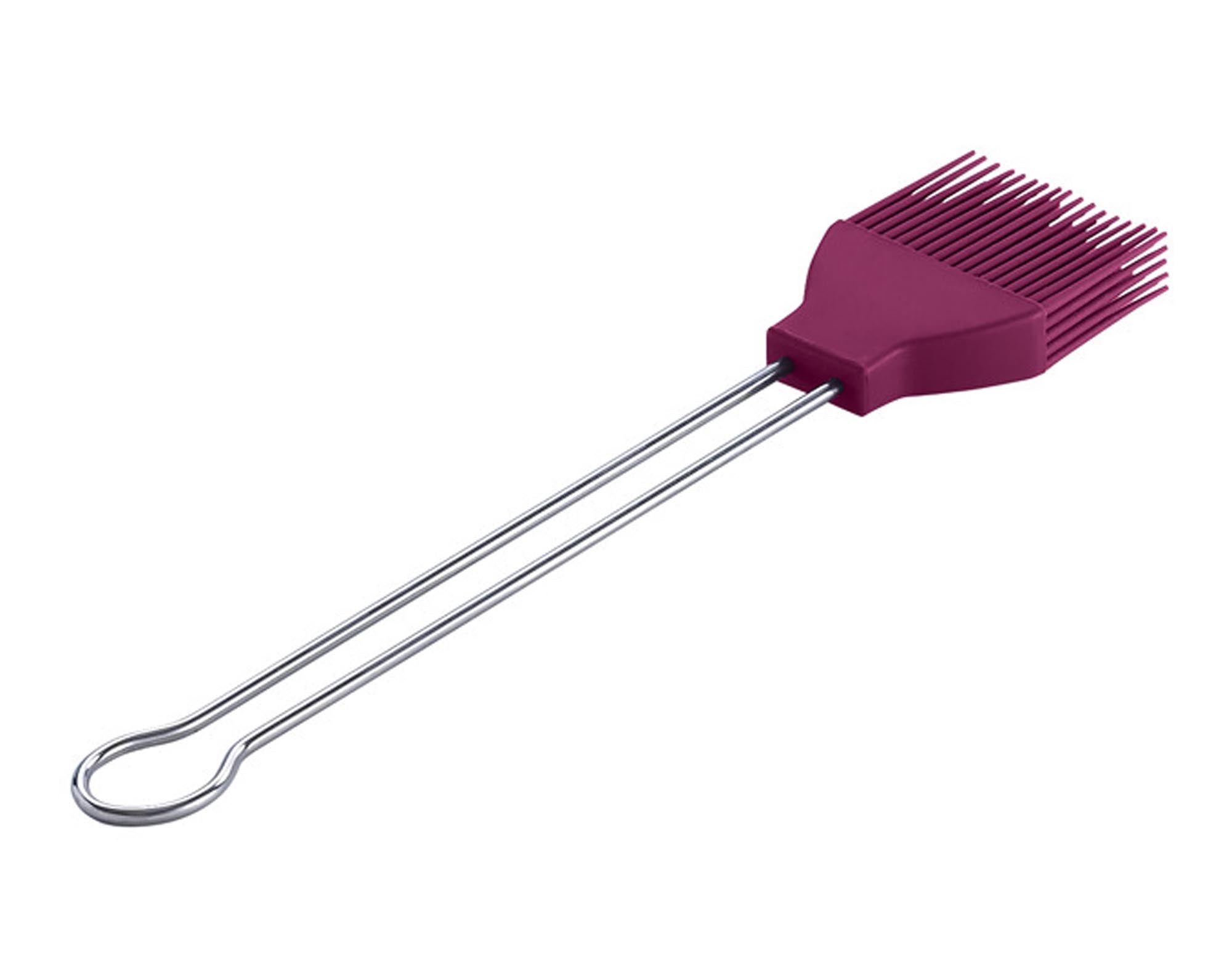Entdecken Sie den lila LOTUSGRILL Marinierpinsel aus Silikon – das perfekte Grillzubehör für präzises Marinieren von Fleisch, Fisch und Gemüse. Hitzebeständig, spülmaschinenfest und mit ergonomischem Griff für optimalen Halt. Bringen Sie Ihre Grillkünste auf ein neues Level!