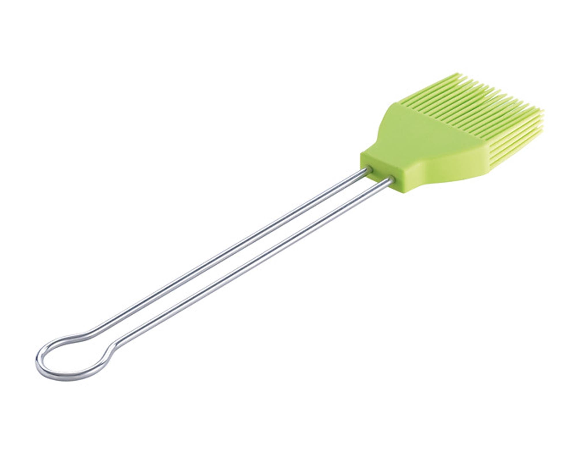 Entdecken Sie den LOTUSGRILL Marinierpinsel aus hochwertigem Silikon in grün. Perfekt für Marinaden, hitzebeständig, spülmaschinenfest und mit ergonomischem Griff – ein Muss für jeden Grillmeister!