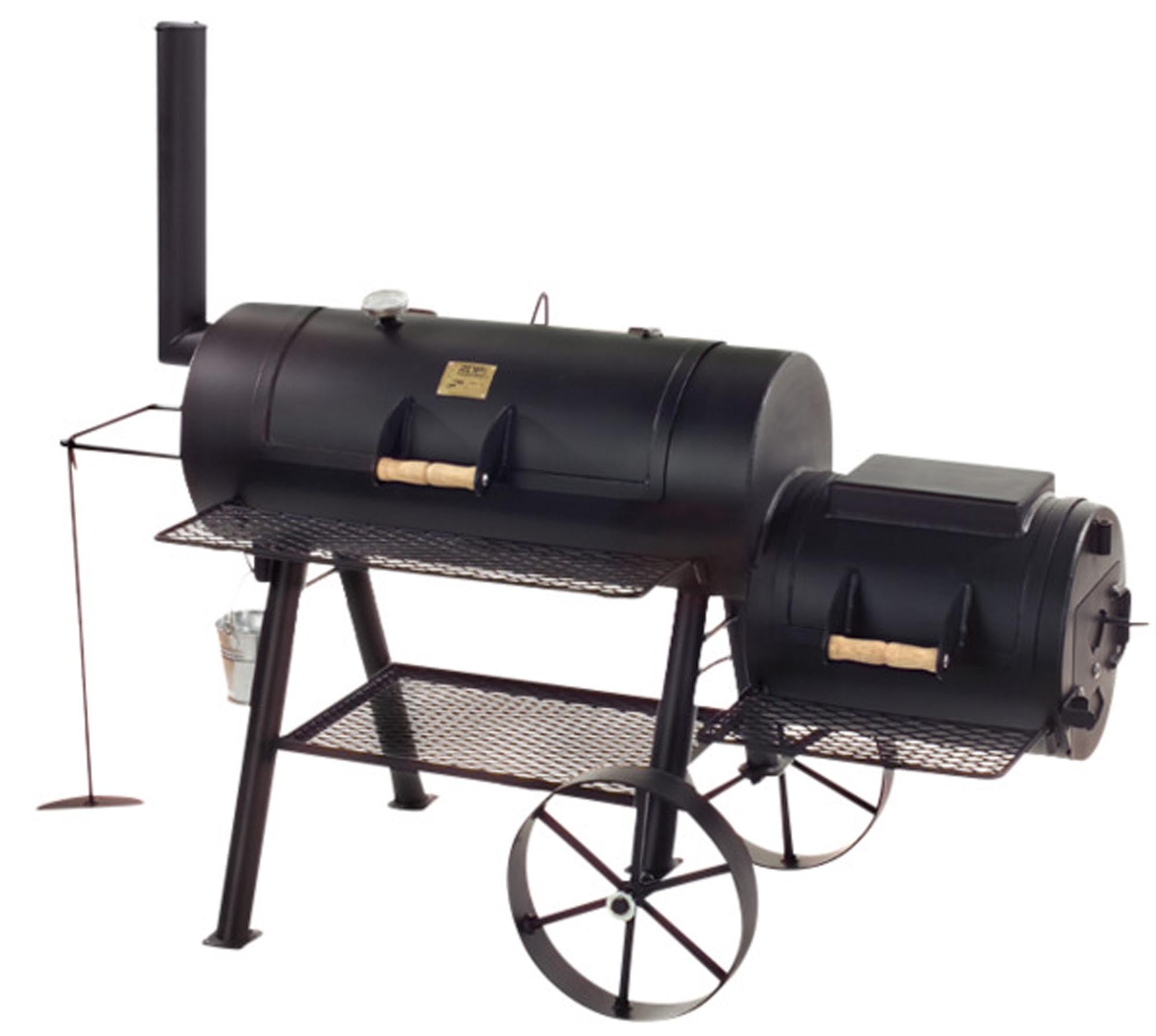 Entdecken Sie den JOE'S BARBEQUE SMOKER Longhorn 16" für authentisches BBQ. Robuste Bauweise, hervorragende Wärmeleitung und praktische Funktionen für perfekte Grillpartys.