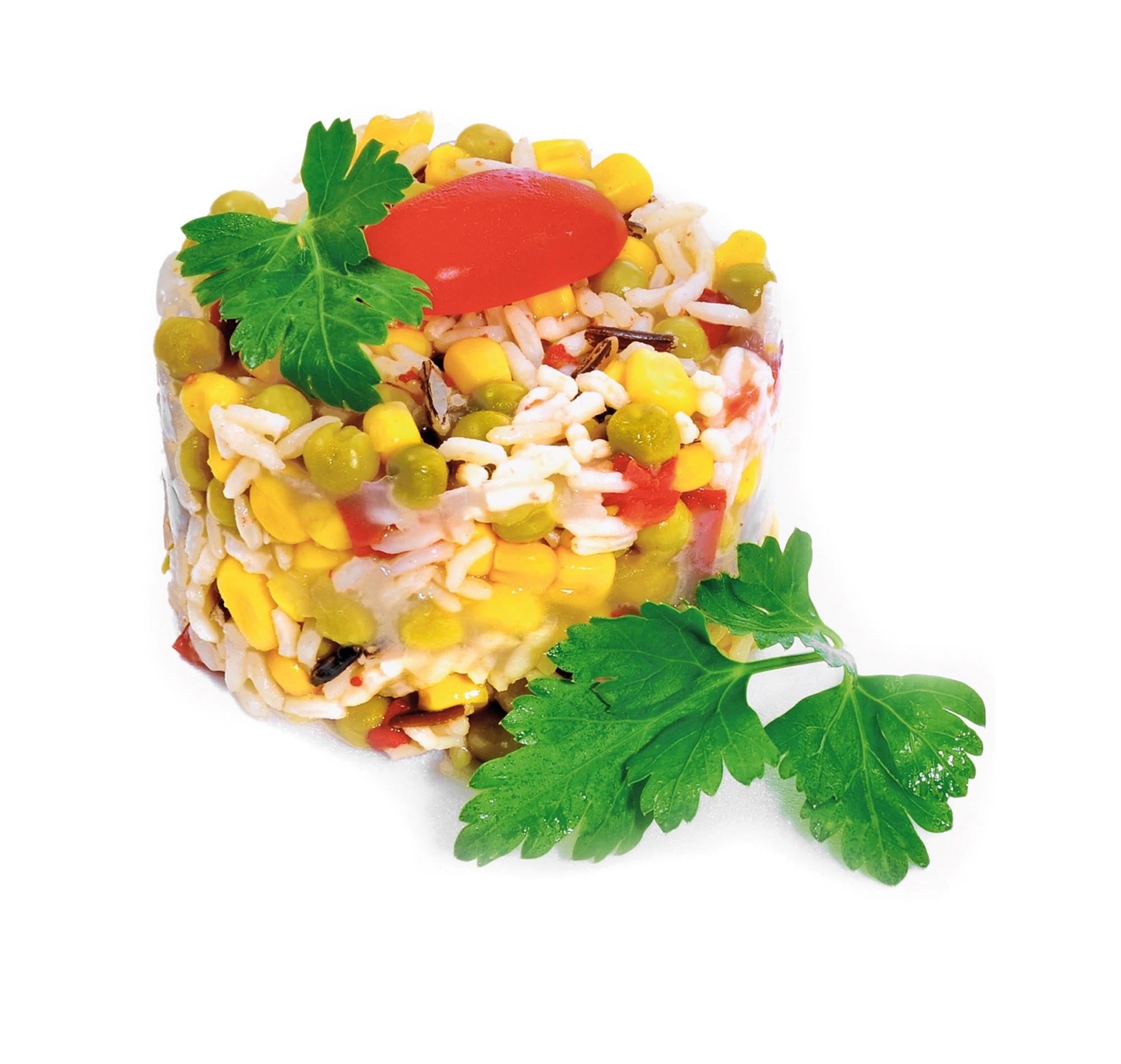 Set aus 4 runden Speiseformern von Westmark, ideal für Desserts und Gerichte, Masse: 7,5 x 5,5 cm, perfekt für kreative Präsentationen.