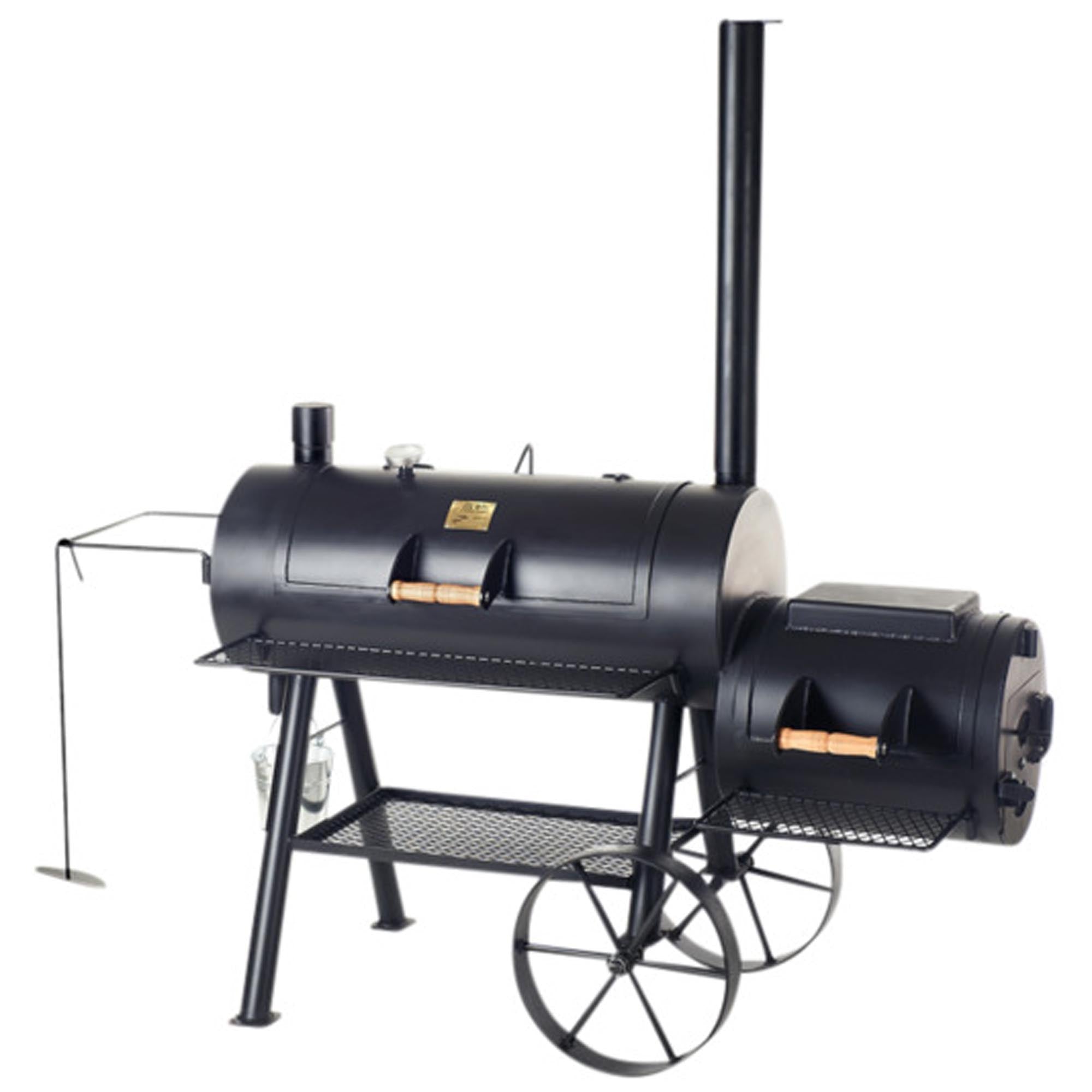 Entdecken Sie den JOE'S BARBEQUE SMOKER Reverse Flow 16" – ideal für BBQ-Enthusiasten! Robuste Bauweise, gleichmäßige Hitzeverteilung und perfektes Raucharoma.
