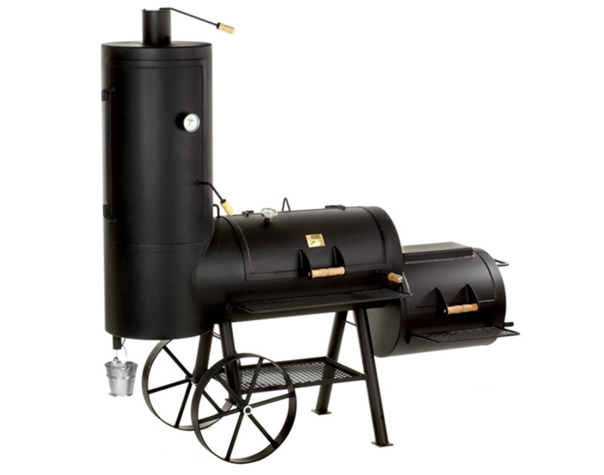 Entdecken Sie den JOE'S BARBEQUE SMOKER Chuckwagon Catering 20" – ideal für Profis! Robuste Bauweise, präzise Temperaturkontrolle und vielseitige Grillmöglichkeiten.