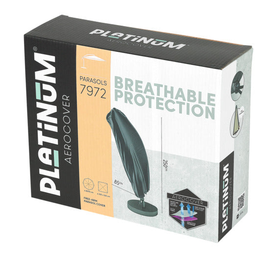 PLATINUM AEROCOVER Schutzhülle Sonnenschirm 292x60/65 cm in präsentiert im Onlineshop von KAQTU Design AG. Gartenmöbelabdeckung ist von PLATINUM AEROCOVER