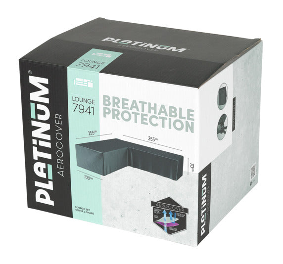 PLATINUM AEROCOVER Schutzhülle Lounge L-Form 270x270x100x70 cm in präsentiert im Onlineshop von KAQTU Design AG. Gartenmöbelabdeckung ist von PLATINUM AEROCOVER