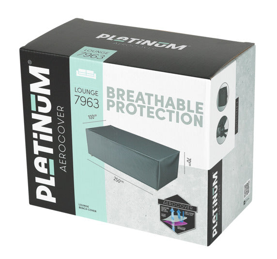 PLATINUM AEROCOVER Schutzhülle Lounge Bank XL 250x100x70 cm in präsentiert im Onlineshop von KAQTU Design AG. Gartenmöbelabdeckung ist von PLATINUM AEROCOVER